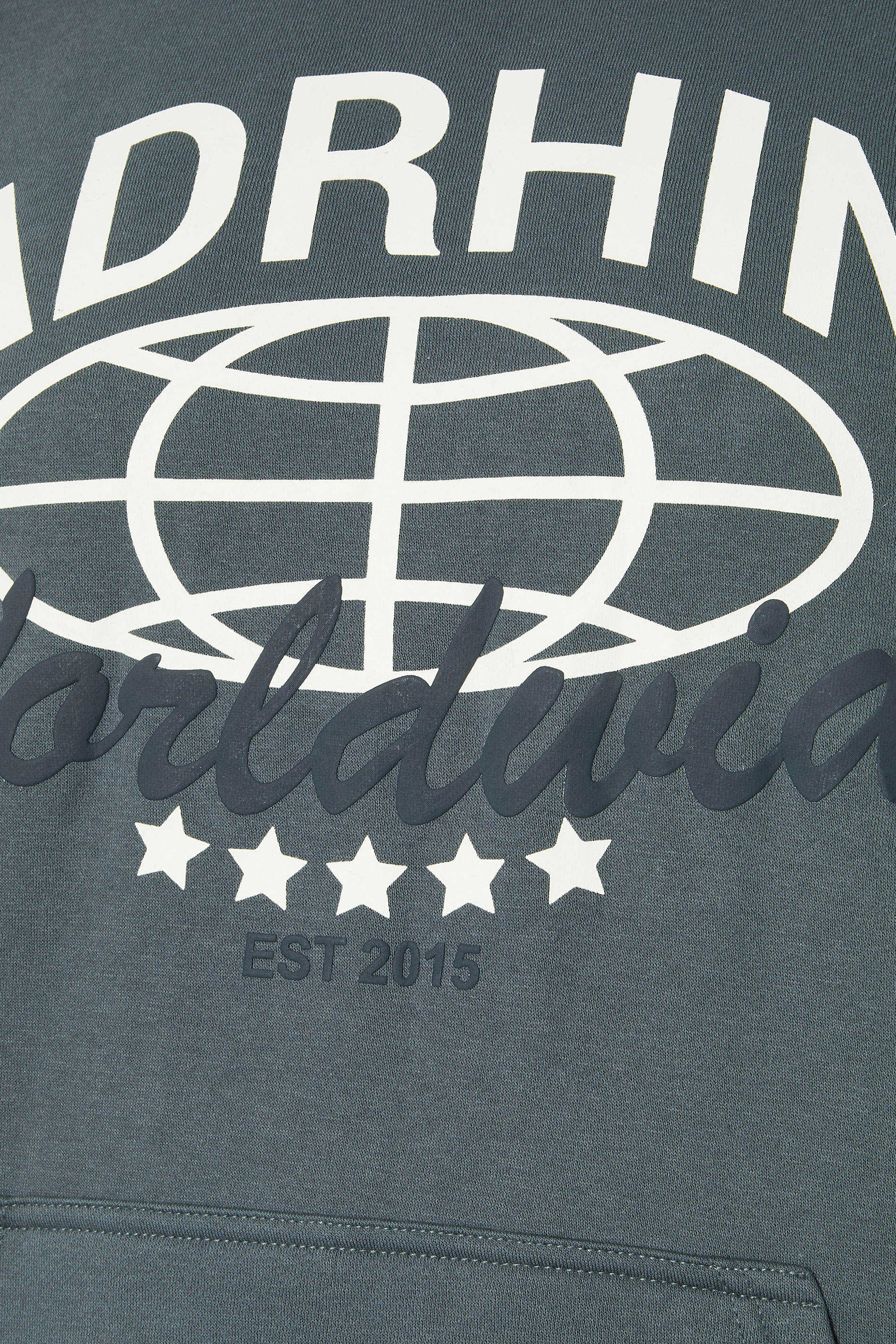 BadRhino Big & Tall Stormy Blue Worldwide Hoodie 8