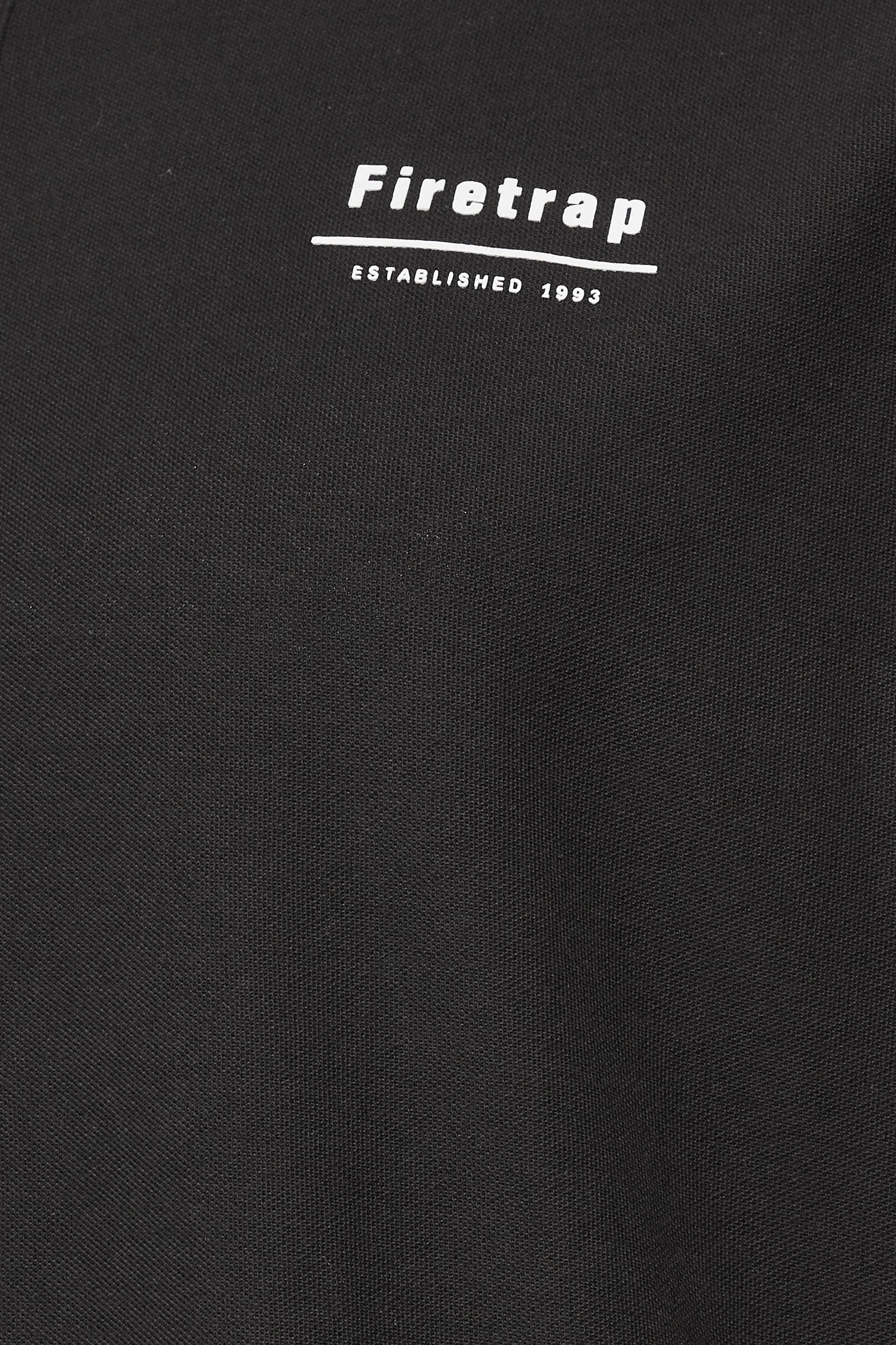 FIRETRAP Big & Tall Black Tape Detail Polo Shirt | BadRhino 2