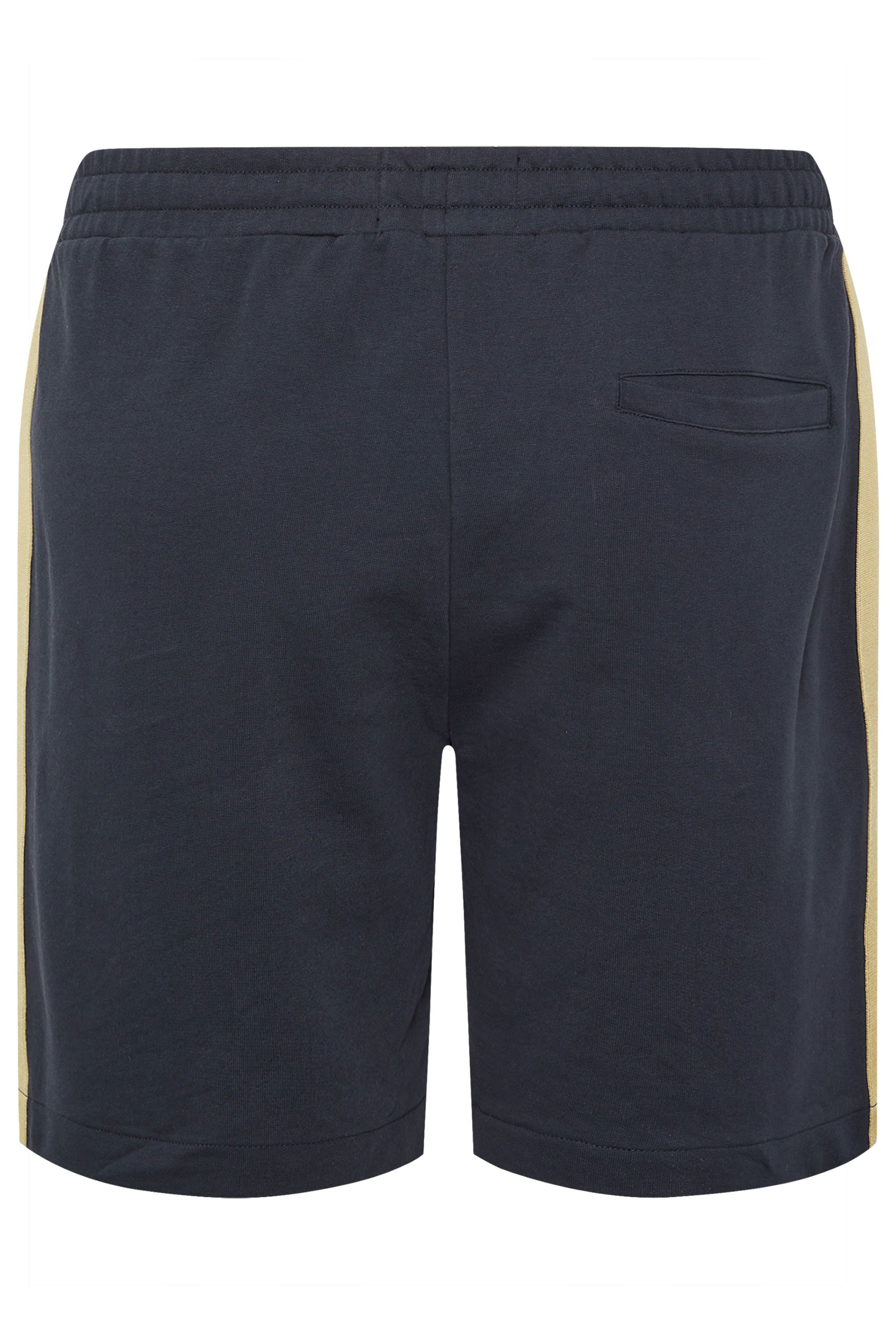 LYLE & SCOTT Big & Tall Navy Blue Contrast Taped Sweat Shorts | BadRhino 6