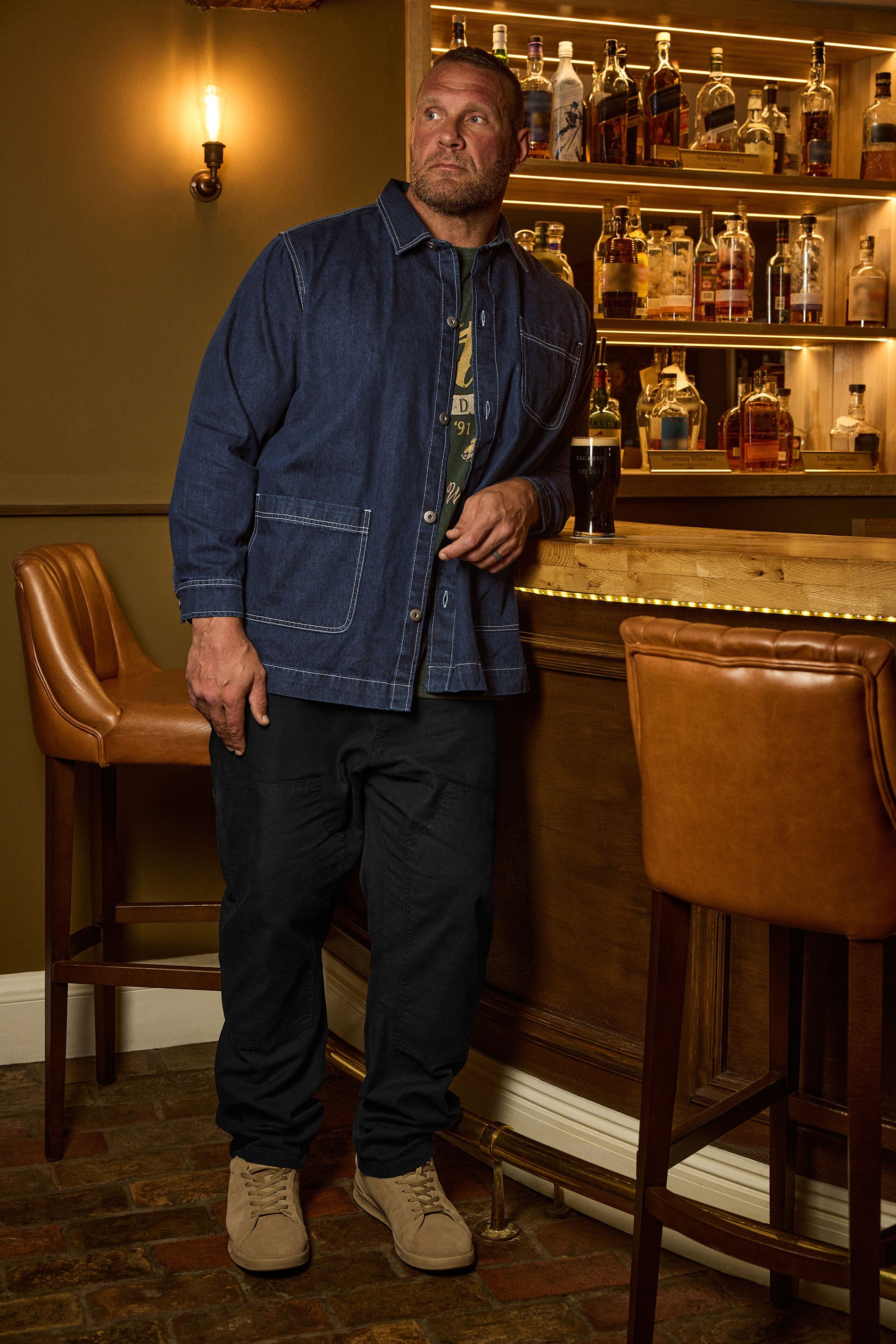 BadRhino Big & Tall Blue Chore Denim Shacket | BadRhino 1