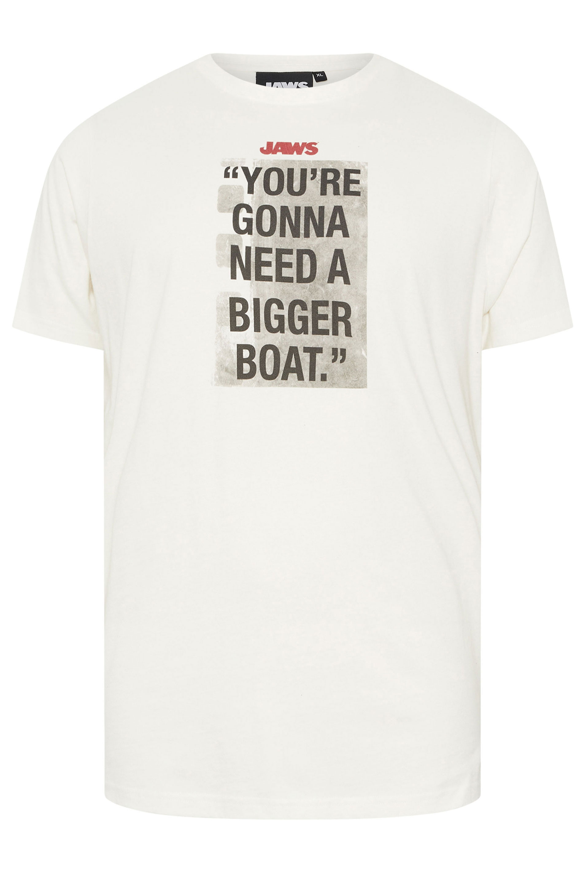 BadRhino Big & Tall Off White Jaws T-Shirt | BadRhino 6