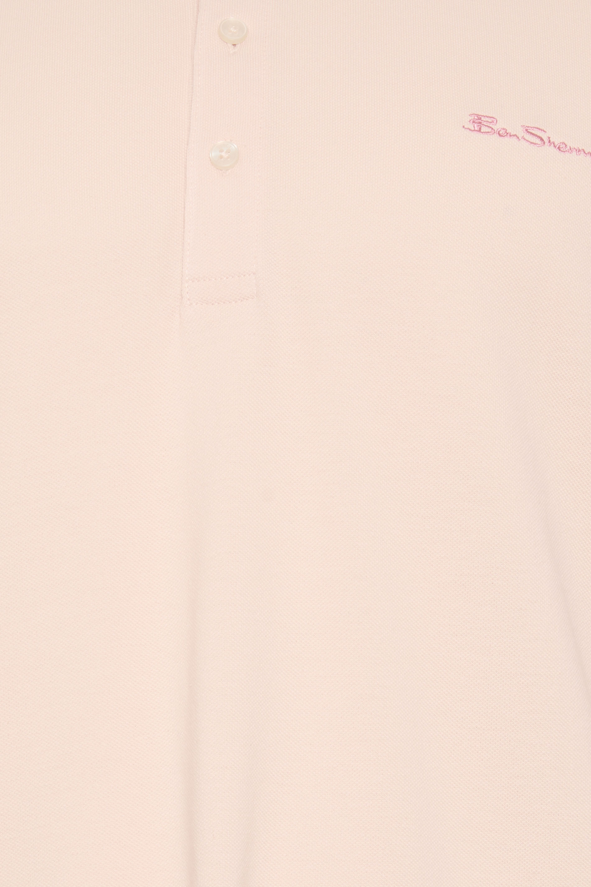 Ben Sherman Big & Tall Lake Blue Signature Pique Polo Shirt | BadRhino 5