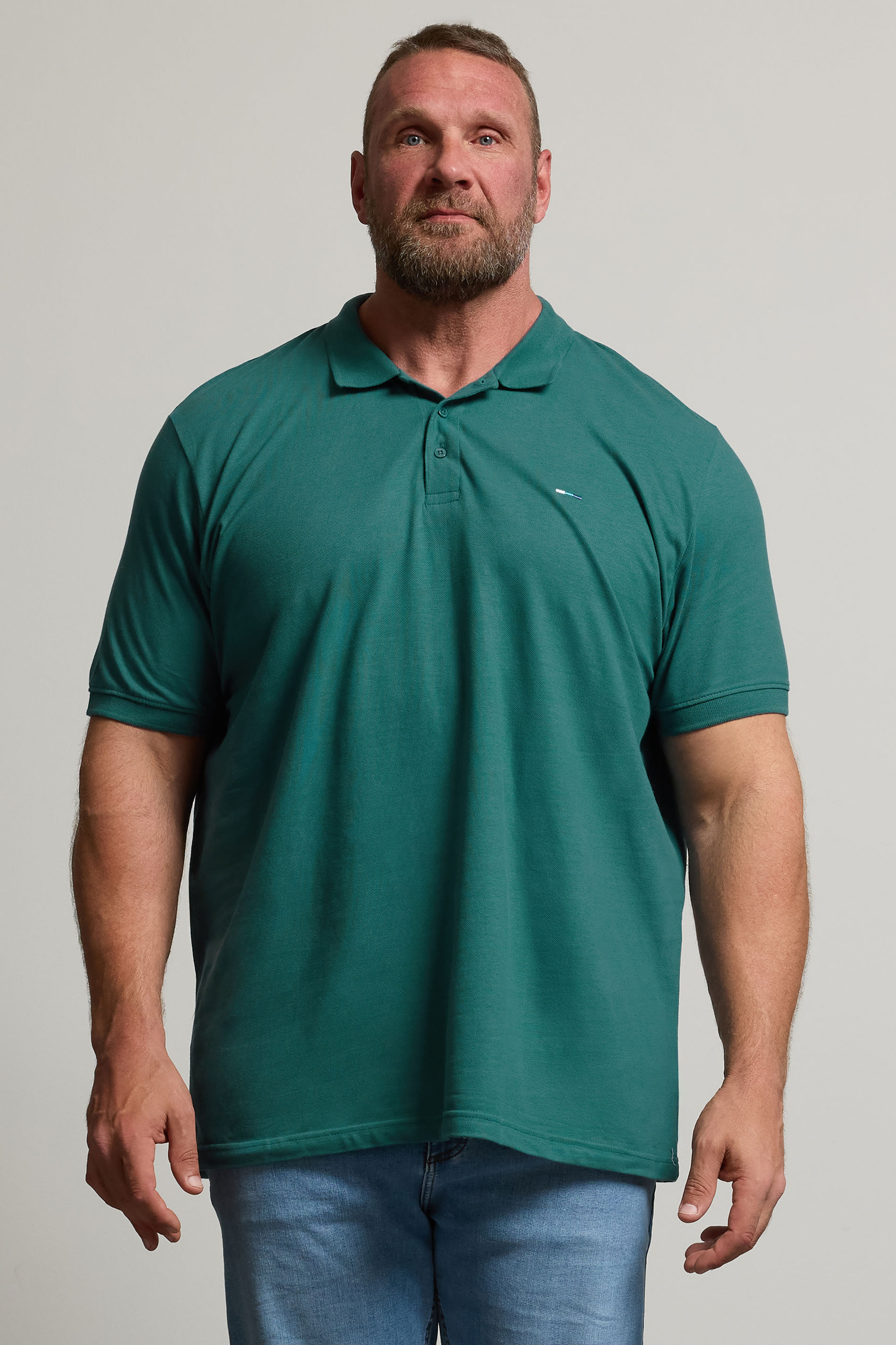 BadRhino Big & Tall Atlantic Deep Green Core Polo Shirt | BadRhino 2