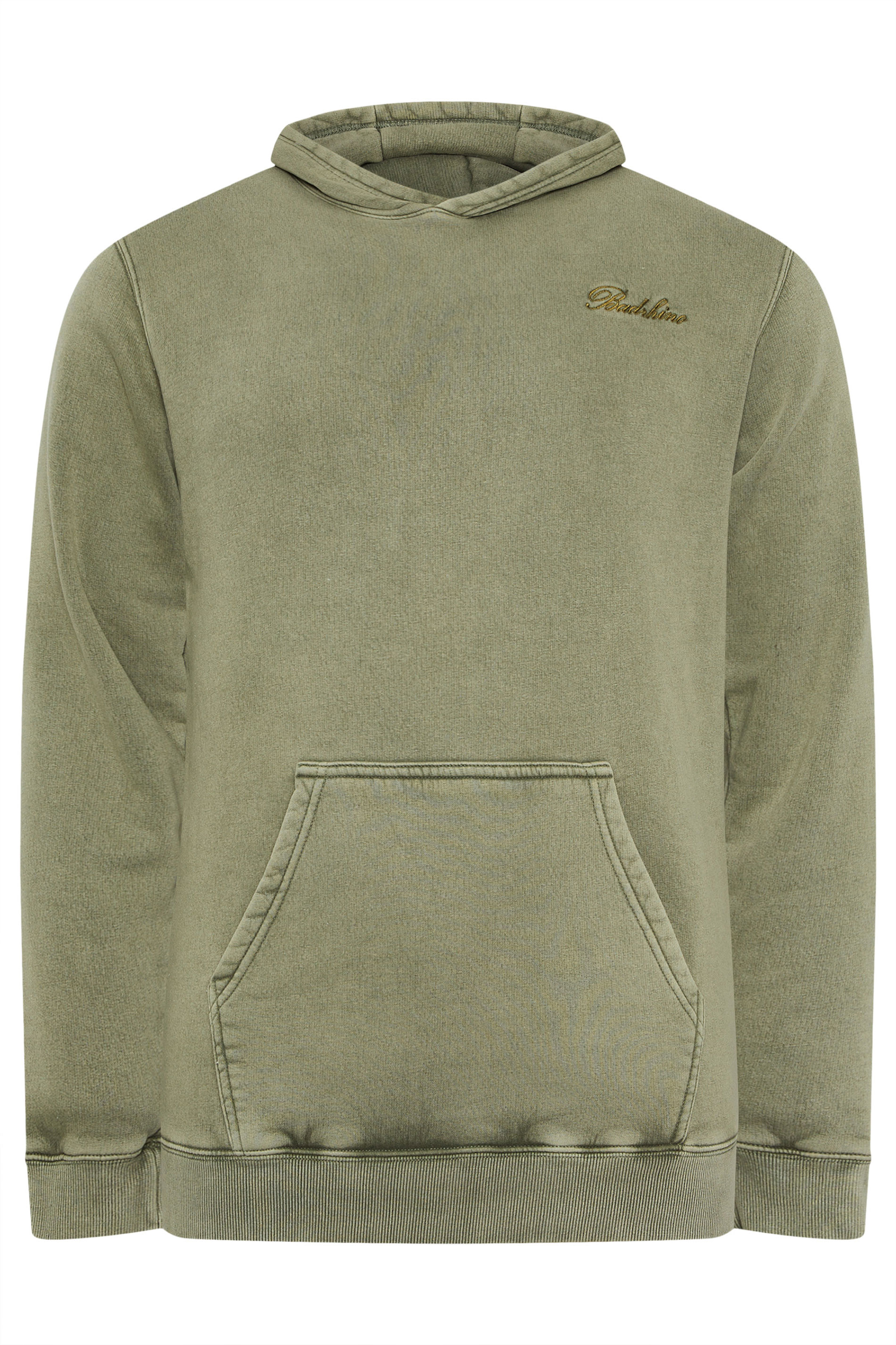 BadRhino Big & Tall Green Sun Bleached Hoodie | BadRhino 2