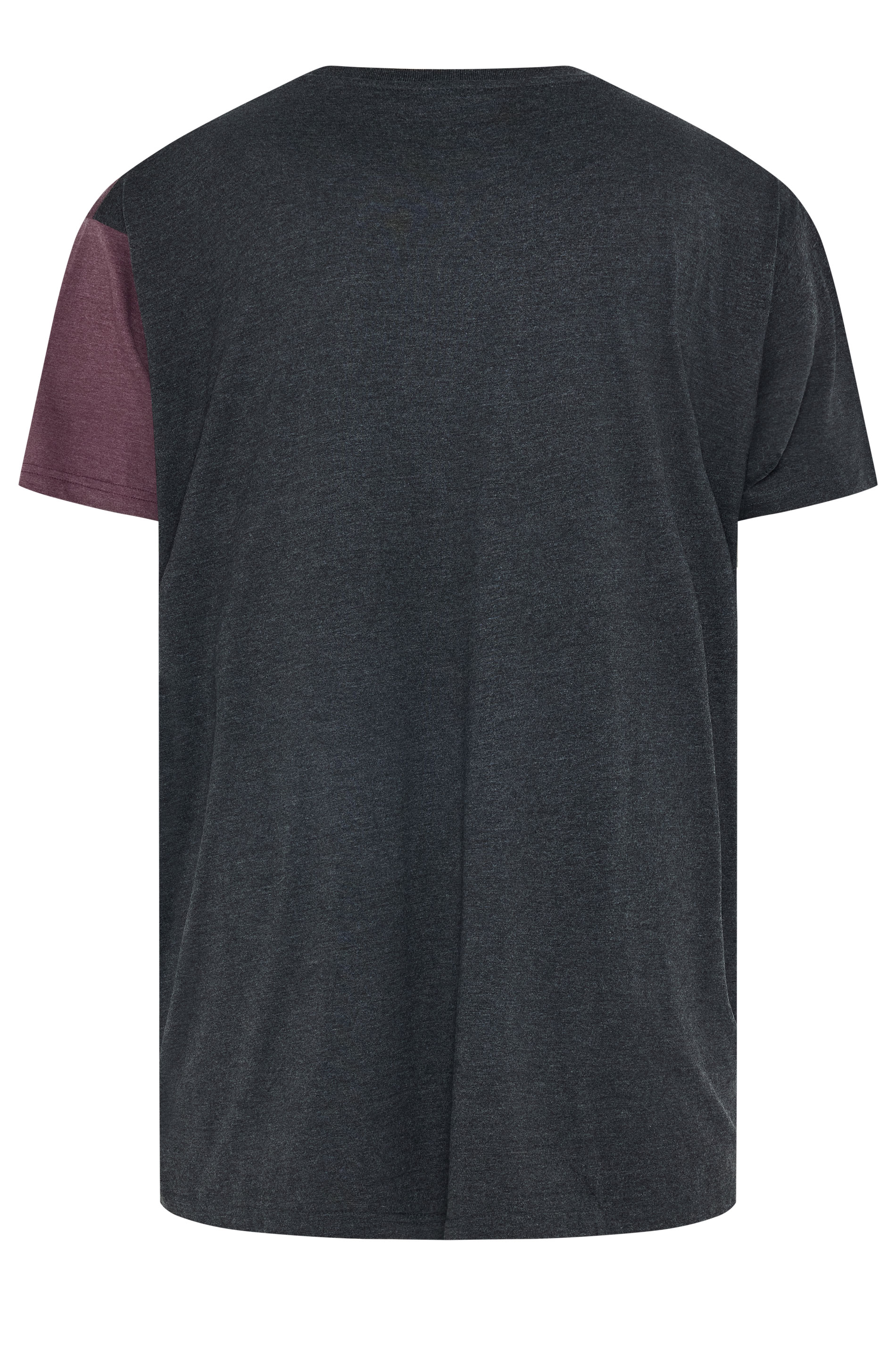 KAM Big & Tall Charcoal Grey Stripe T-Shirt | BadRhino 2