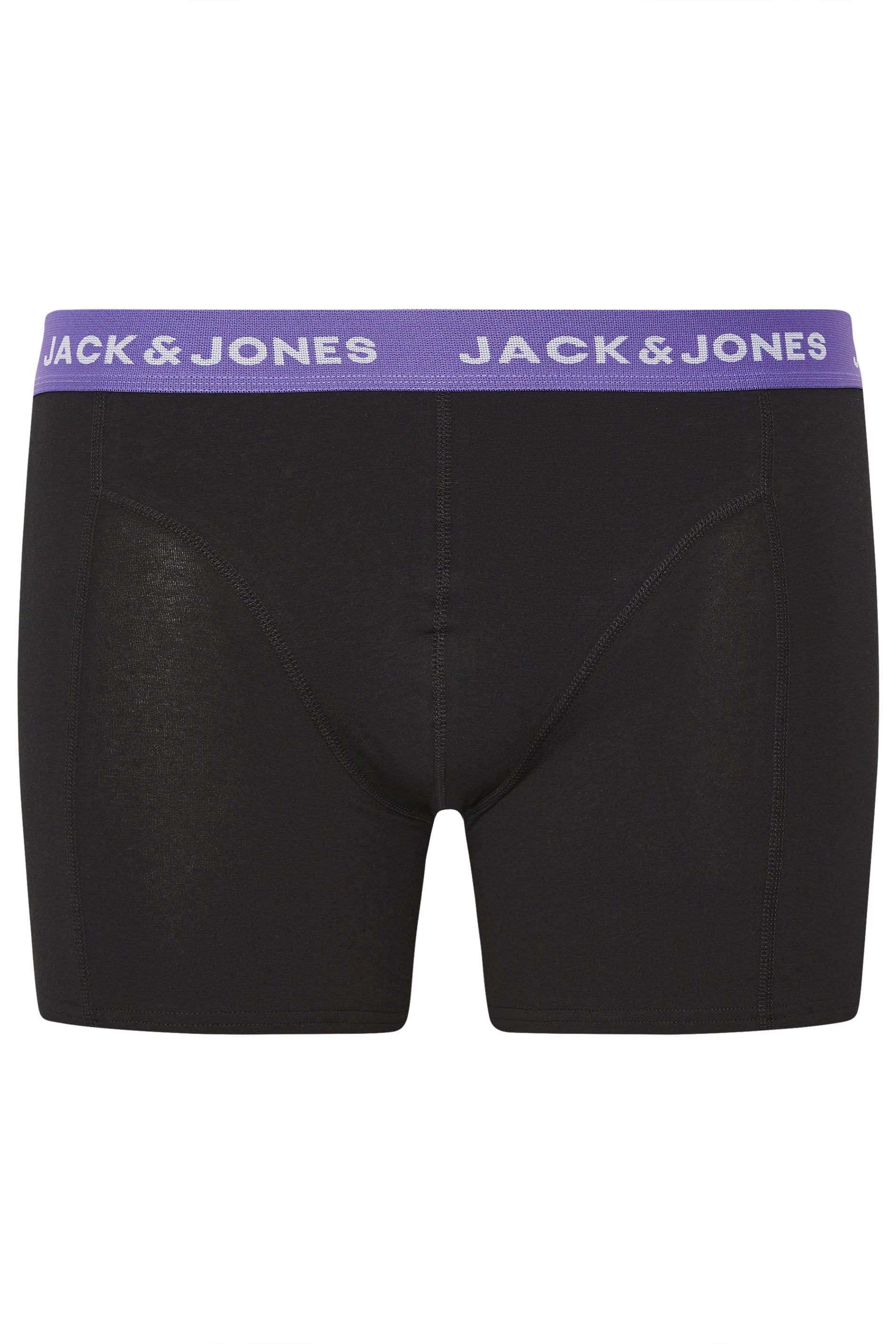 JACK & JONES Big & Tall 5 Pack Orange & Black Boxers | BadRhino 9