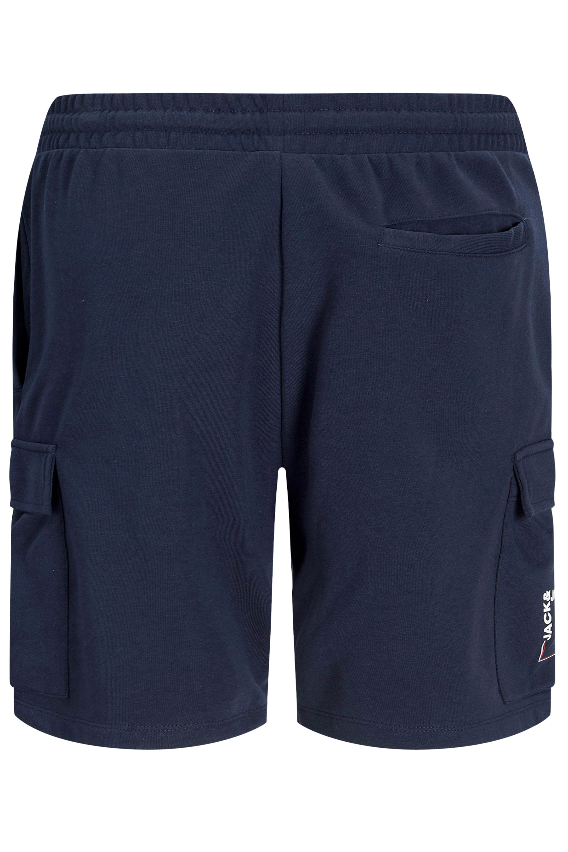 JACK & JONES Big & Tall Navy Blue Cargo Jogger Shorts | BadRhino 4