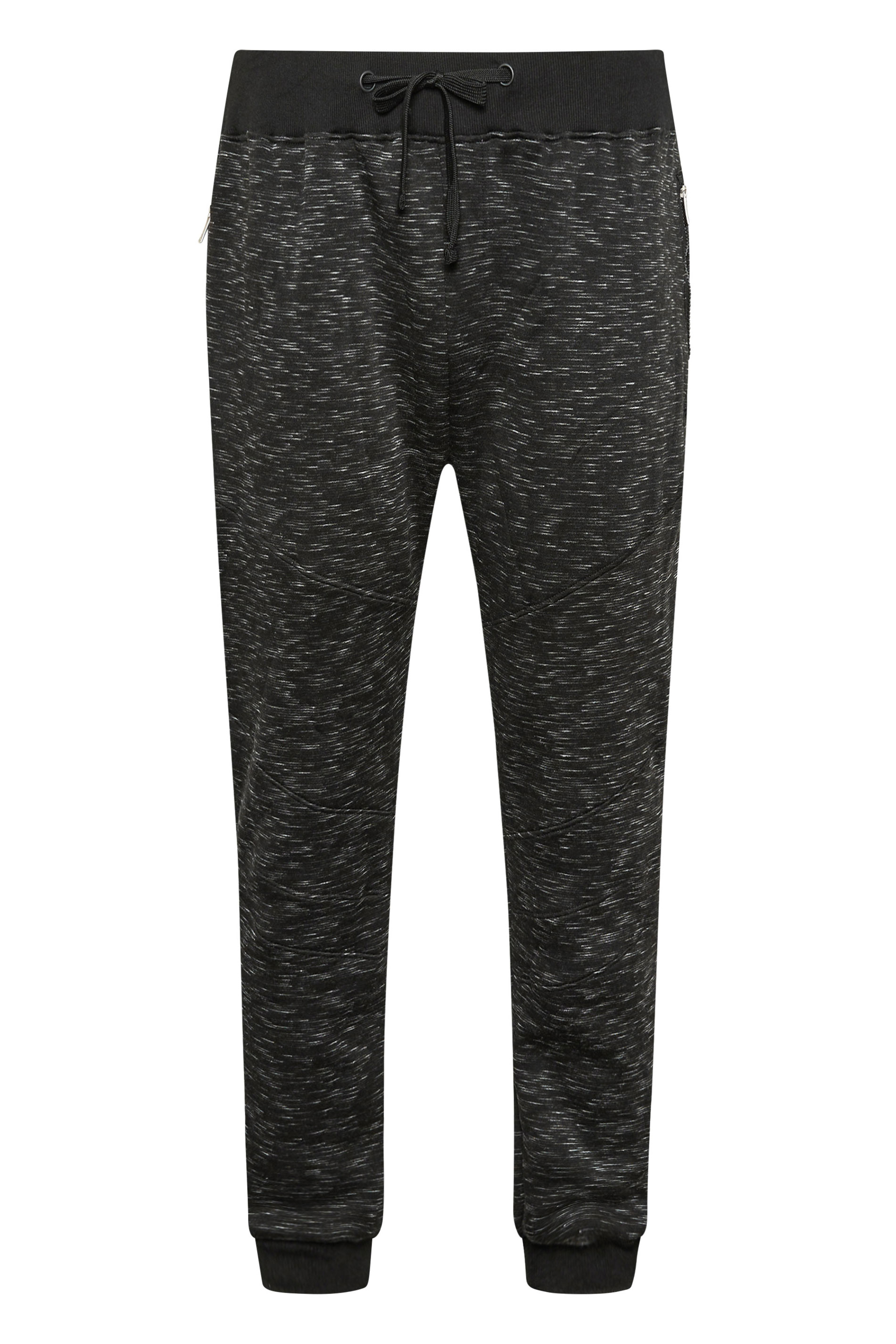 BadRhino Big & Tall Black Marl Drawstring Joggers | BadRhino 4