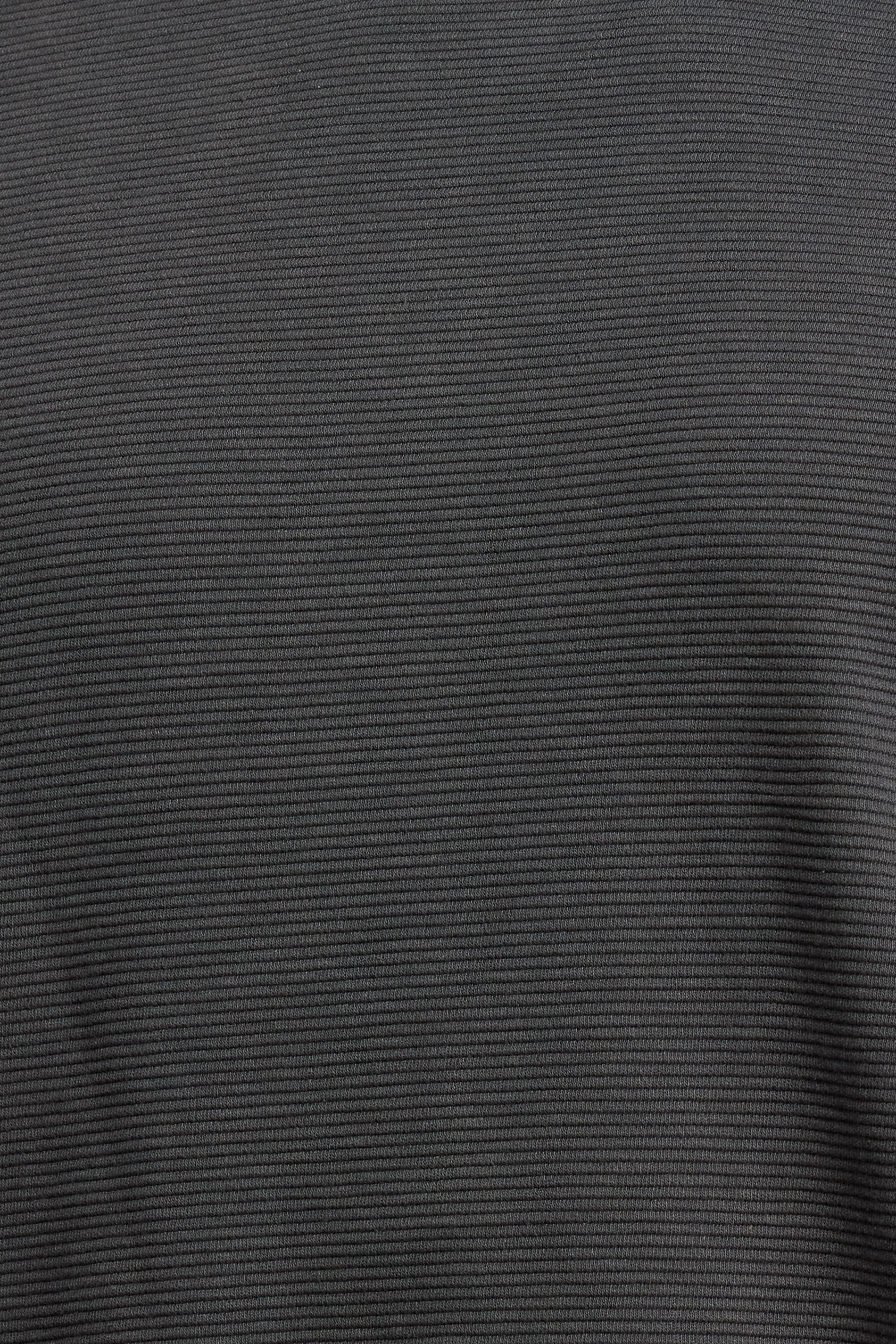 BadRhino Big & Tall Ebony Grey Ottoman Textured T-Shirt | BadRhino 5