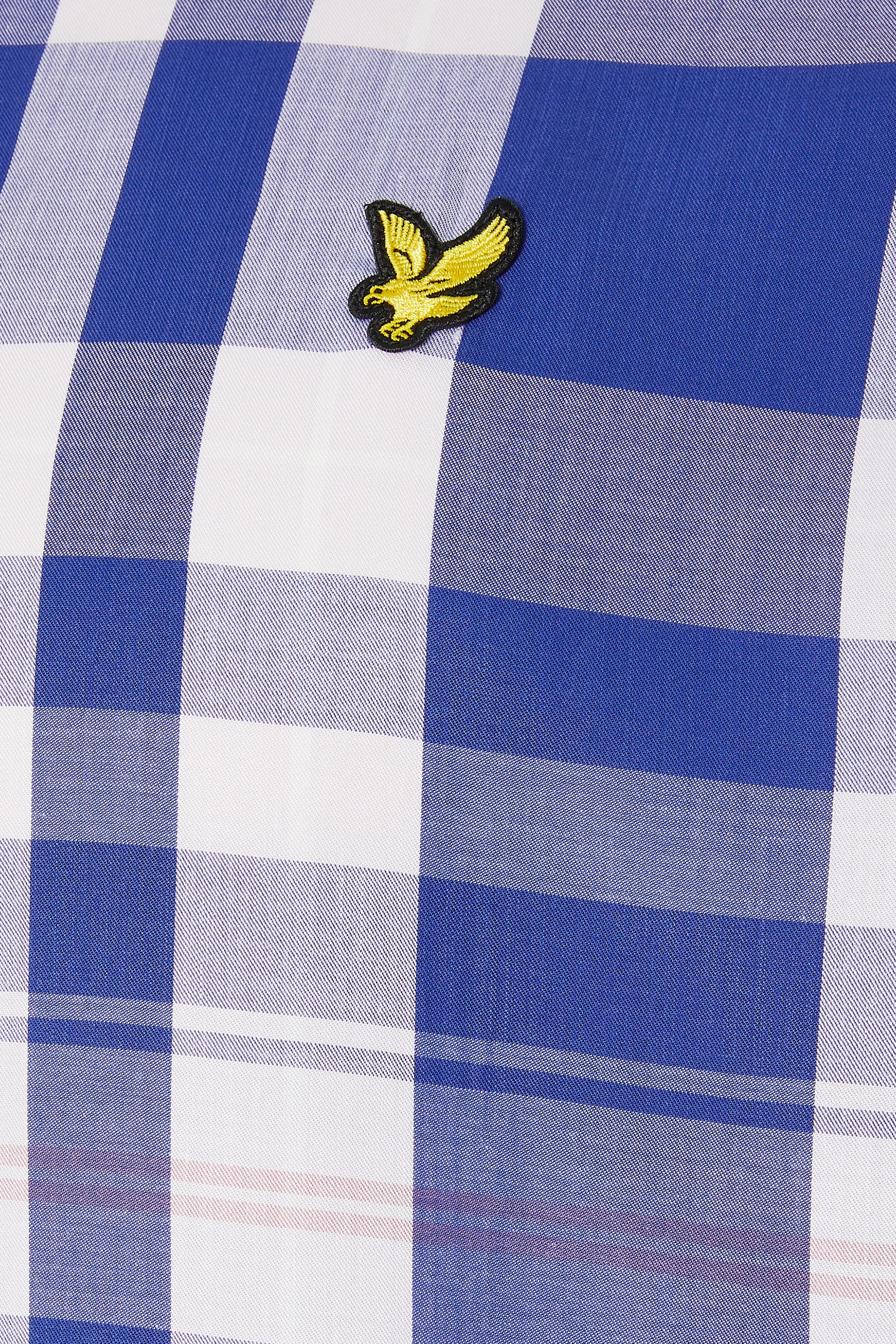 LYLE & SCOTT Big & Tall Blue Tartan Shirt | BadRhino 3