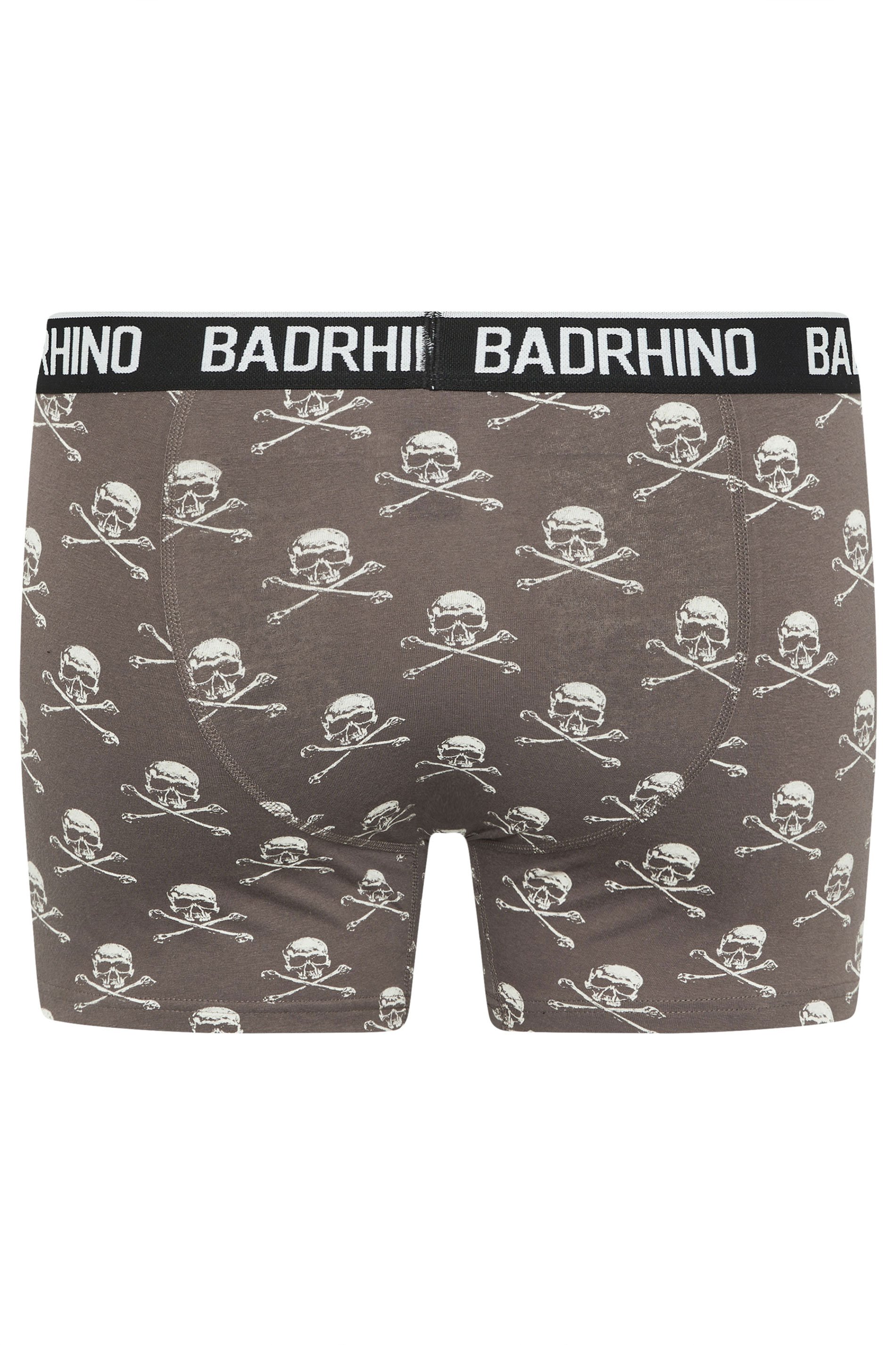BadRhino Big & Tall 3 PACK Black Skull Boxers | BadRhino 3