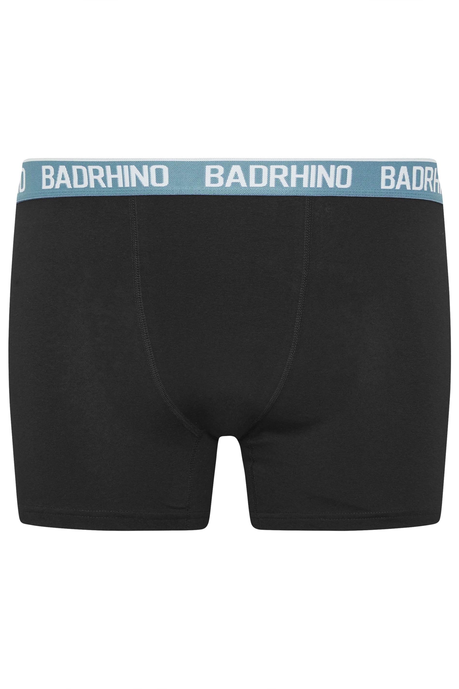 BadRhino Big & Tall 5 PACK Black Waistband Boxers | BadRhino 2