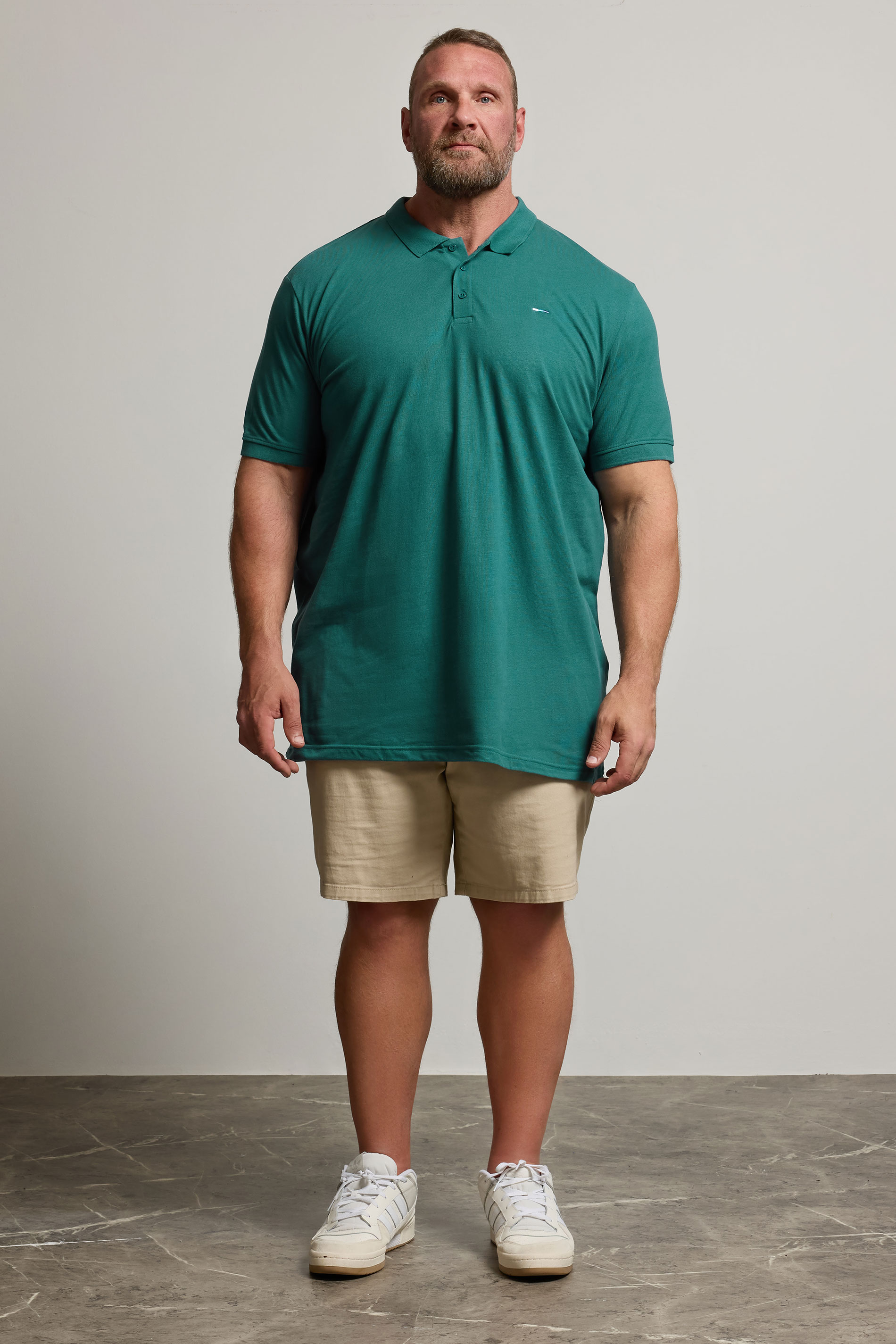 BadRhino Big & Tall Teal Green Extra Long Core Polo Shirt | BadRhino 2