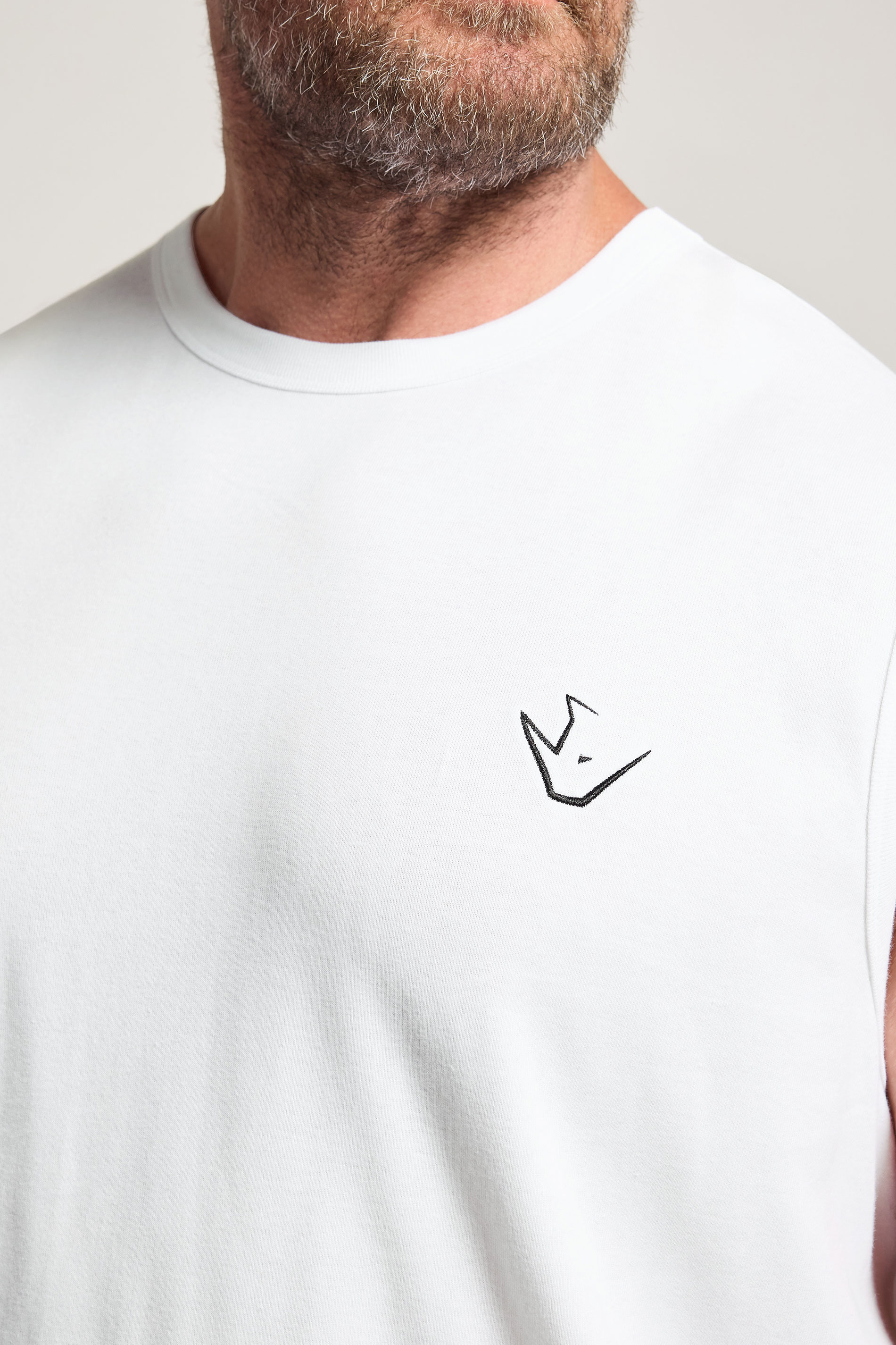 IronRhino Big & Tall White 'Rest Day' Vest | BadRhino 4