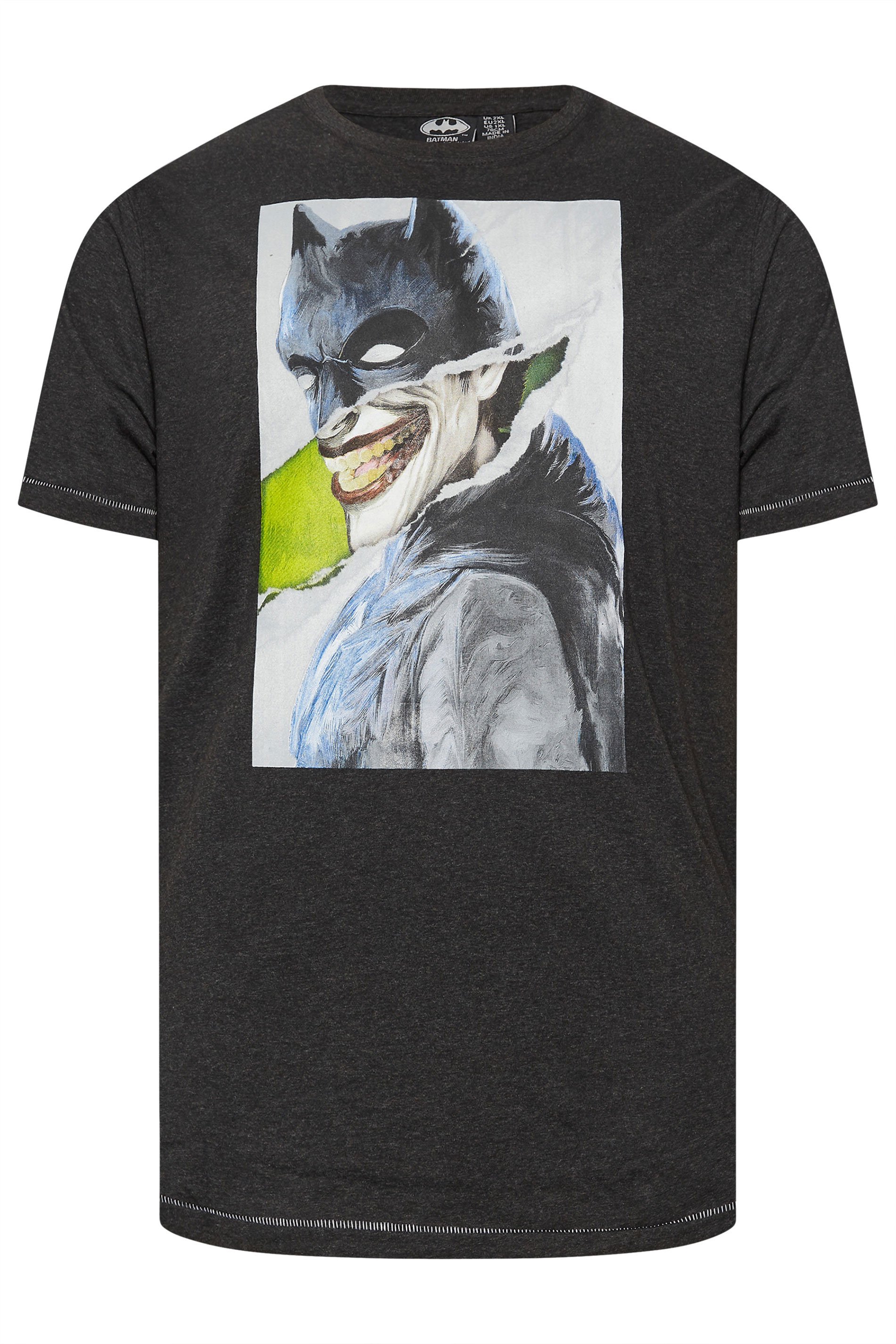 D555 Big & Tall Black Batman Graphic Print T-Shirt | BadRhino 4