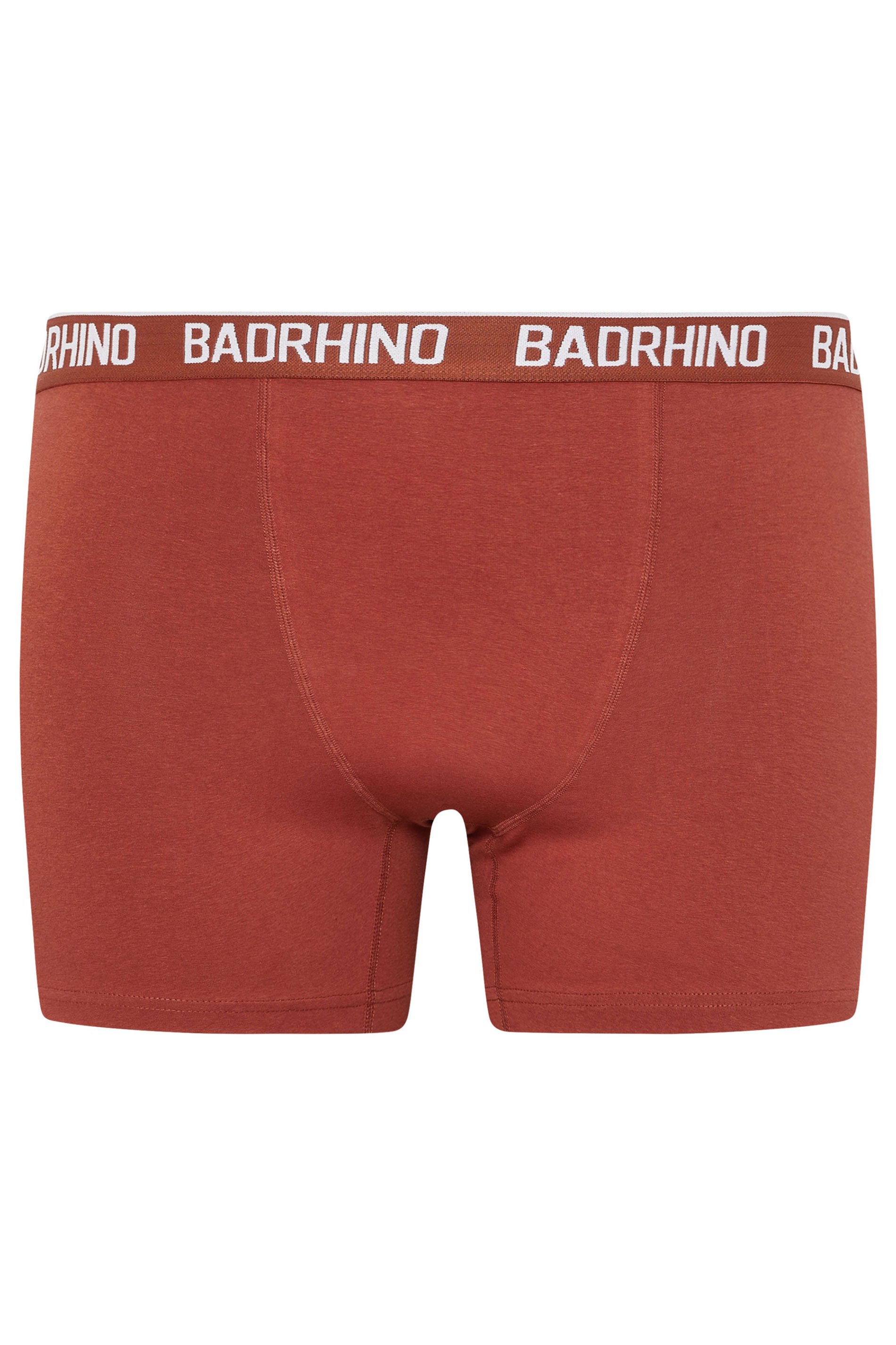 BadRhino 5 PACK Navy Blue/Grey/Green/Burnt Red/Black Boxers | BadRhino 5