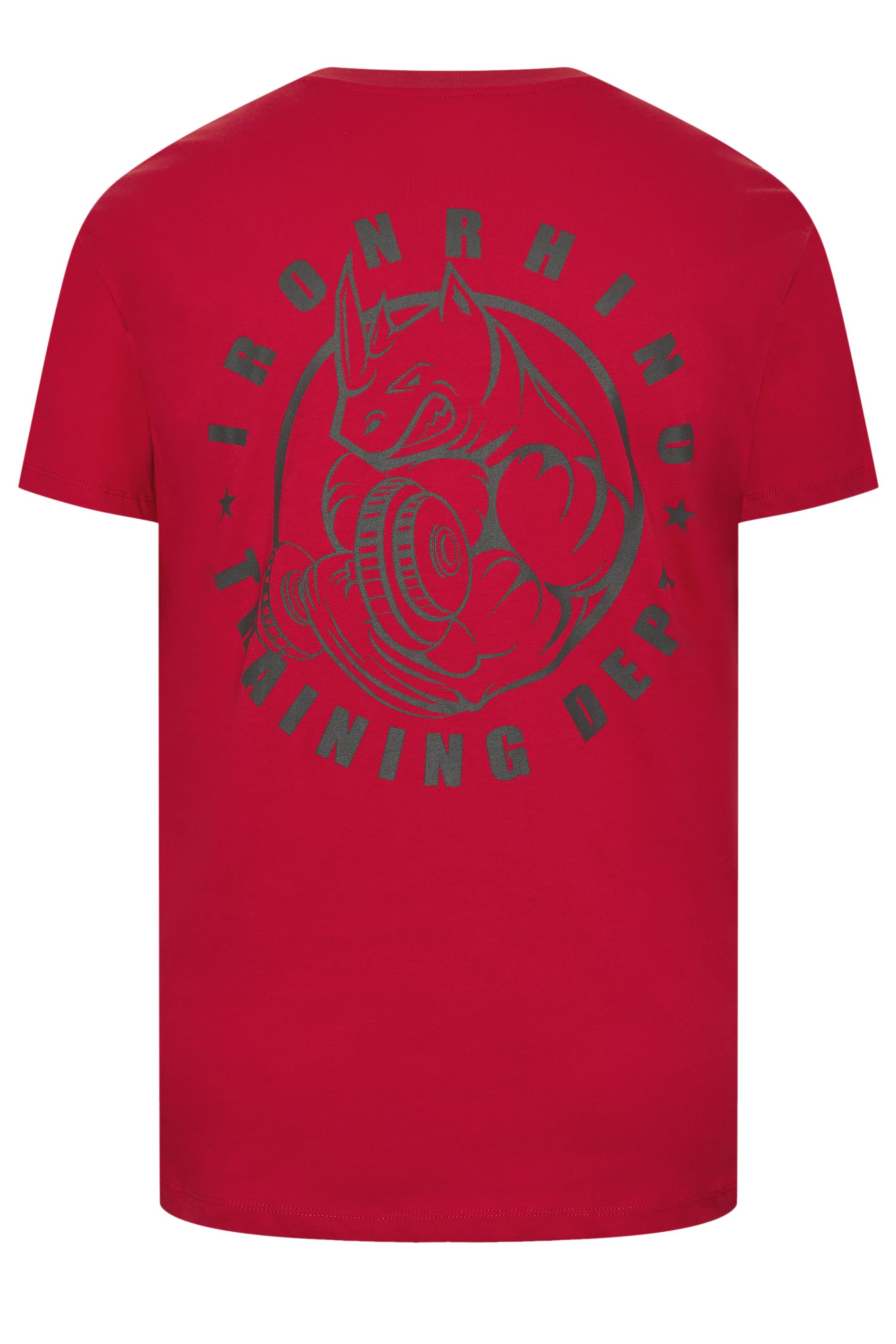 IronRhino Big & Tall Red Rhino Print 'Training Dept' T-Shirt | BadRhino 6