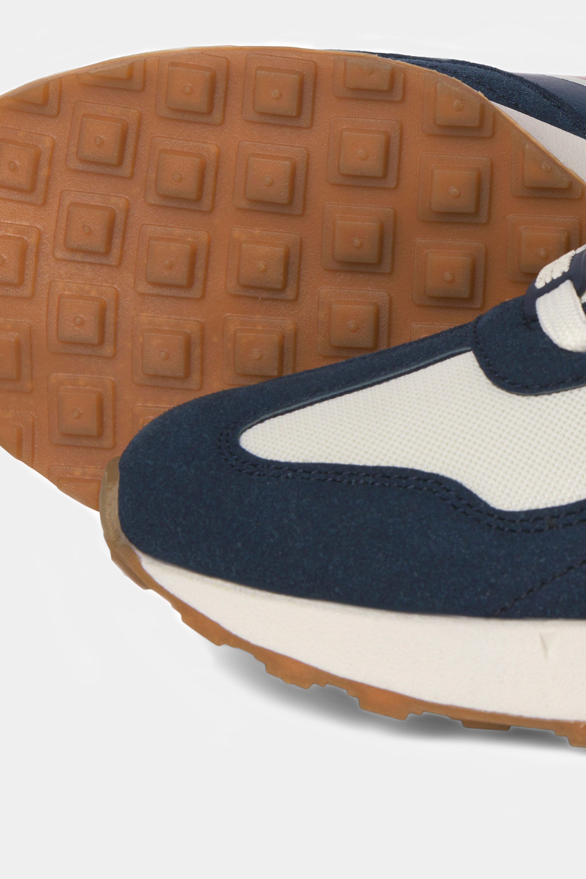 JACK & JONES Navy blue & Red Side Panel Trainers | BadRhino 4