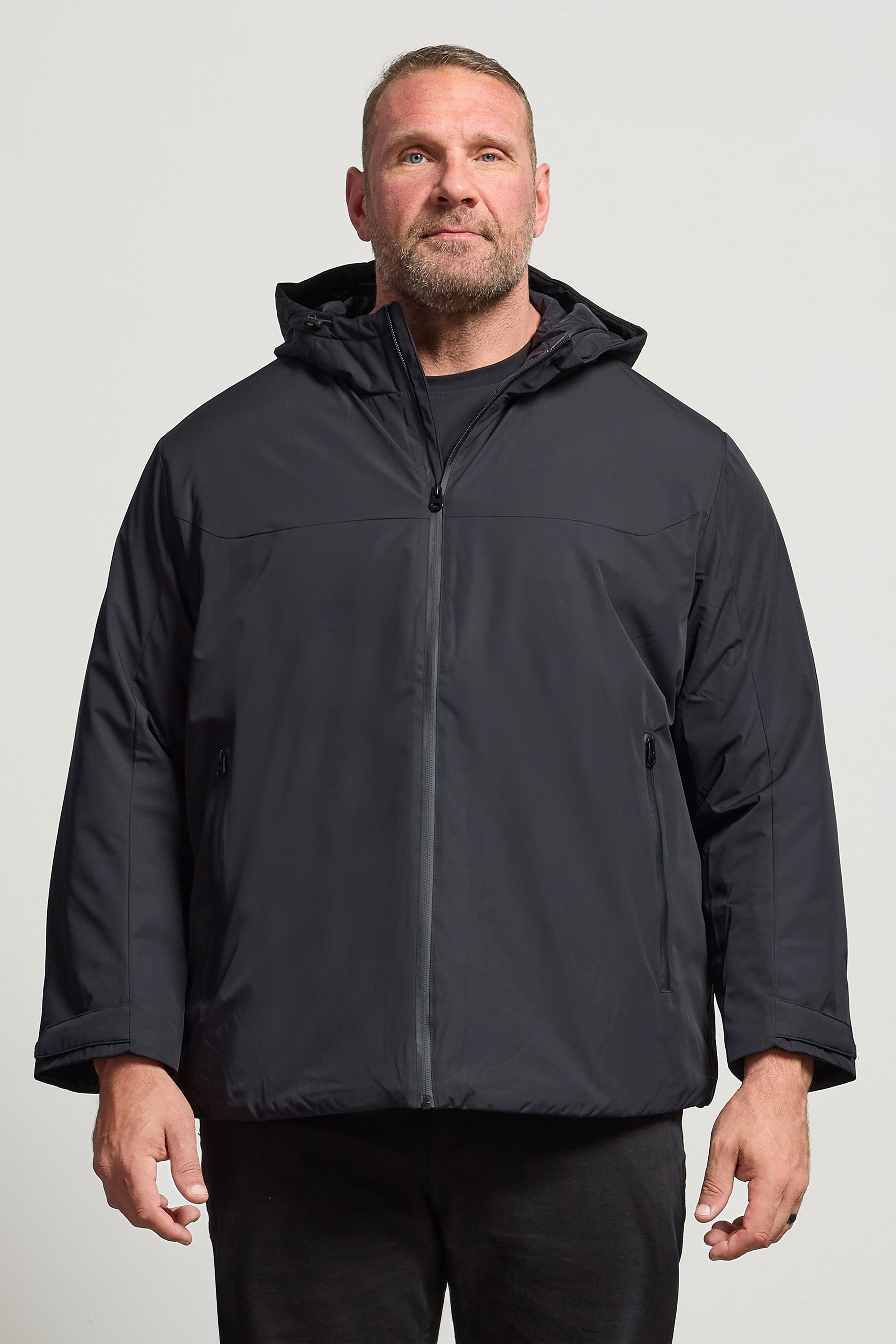 JACK & JONES Big & Tall Black Transitional Jacket | BadRhino 1