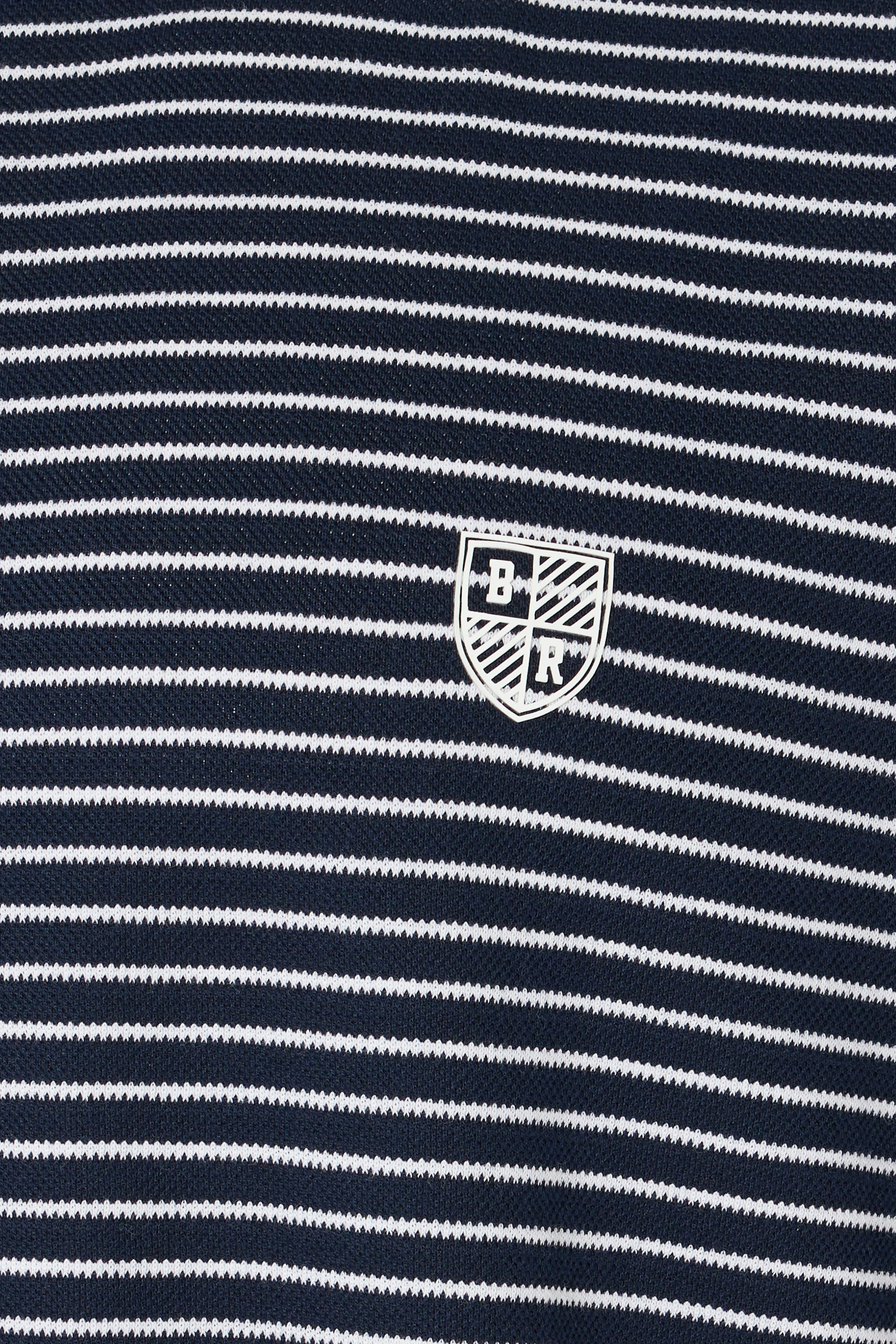 BadRhino Big & Tall Navy Blue Extra Long Stripe Pique T-Shirt | BadRhino 7