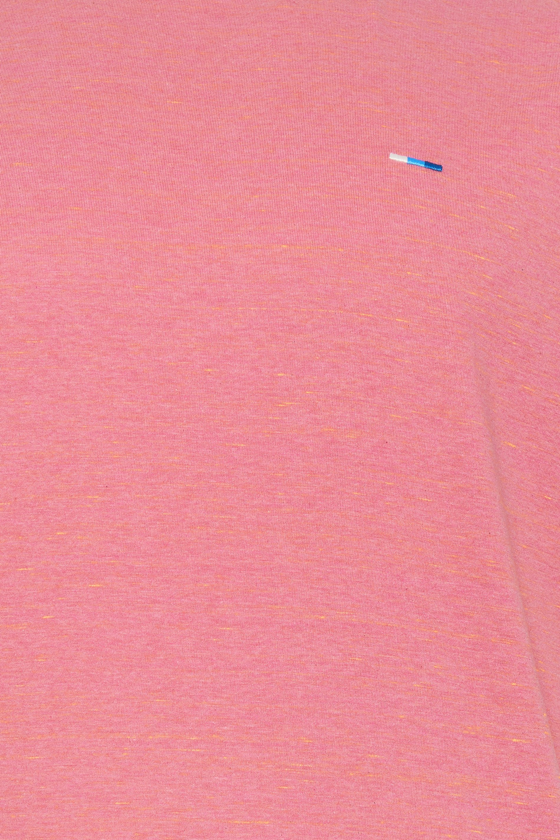 BadRhino Big & Tall Pink Injected Slub Jersey T-Shirt | BadRhino 5