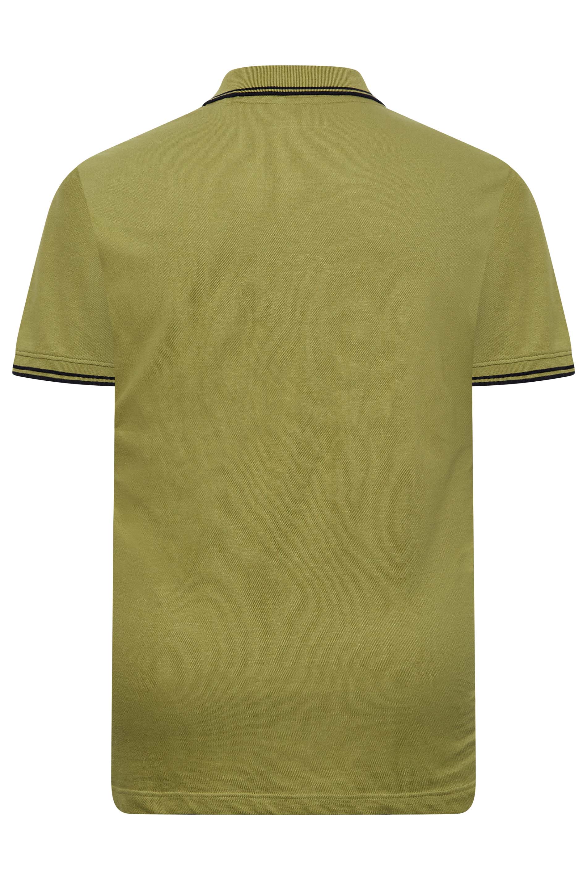 BadRhino Sage Green Essential Tipped Polo Shirt | BadRhino