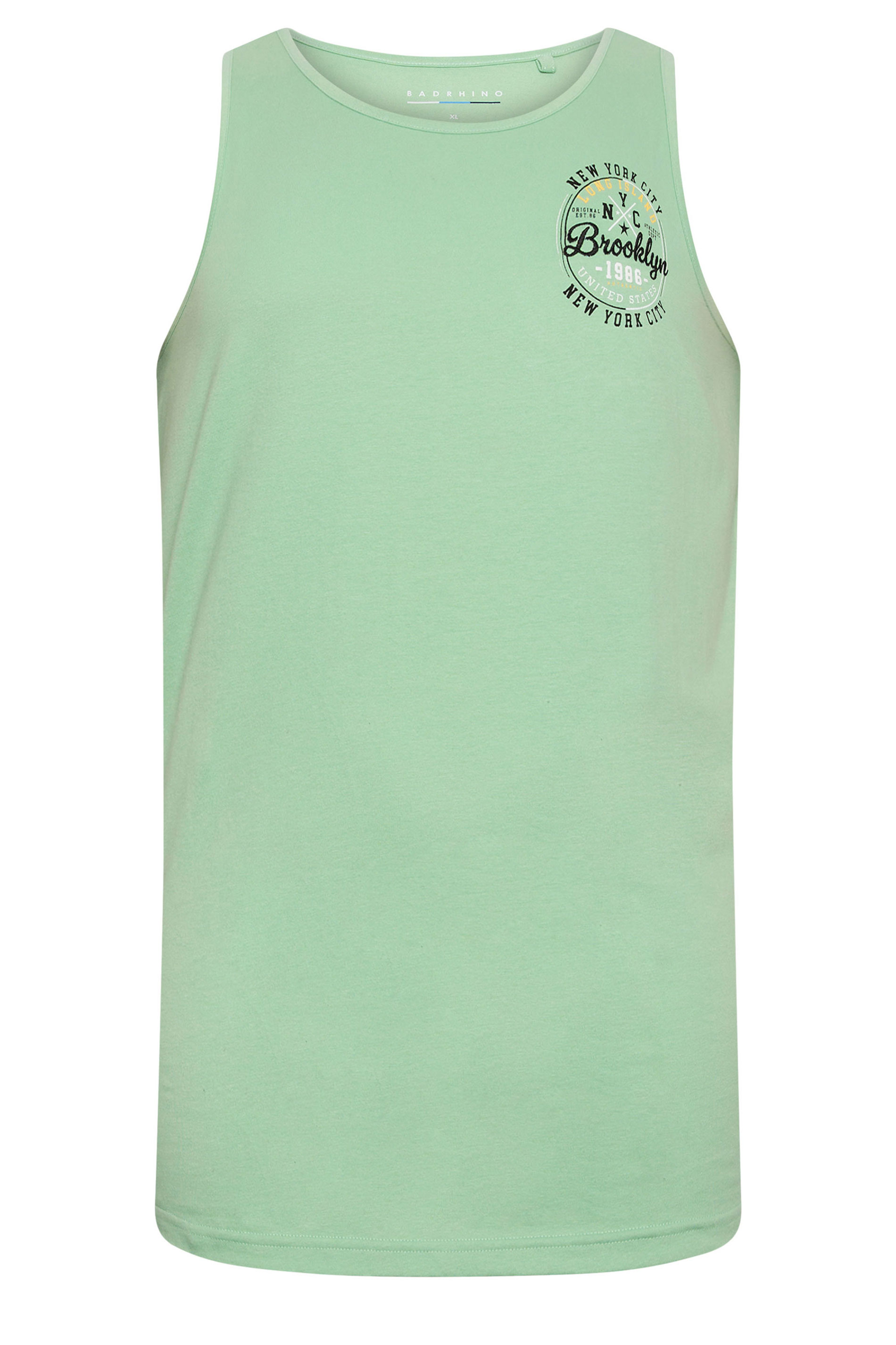 BadRhino Big & Tall Hemlock Green NYC Sleeveless Vest Top | BadRhino 5