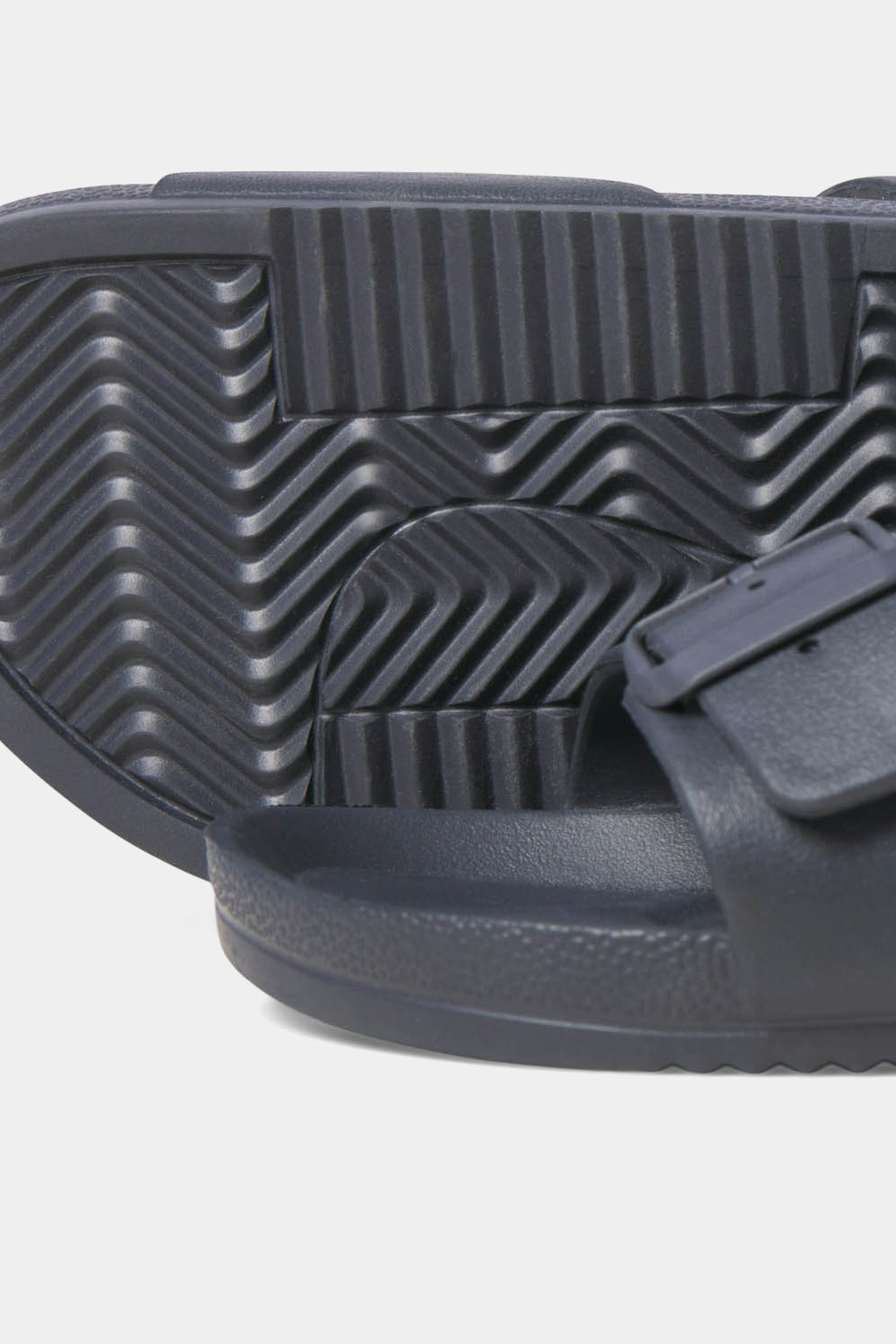 JACK & JONES Big & Tall Navy Blue Double Strap Sandals | BadRhino 5