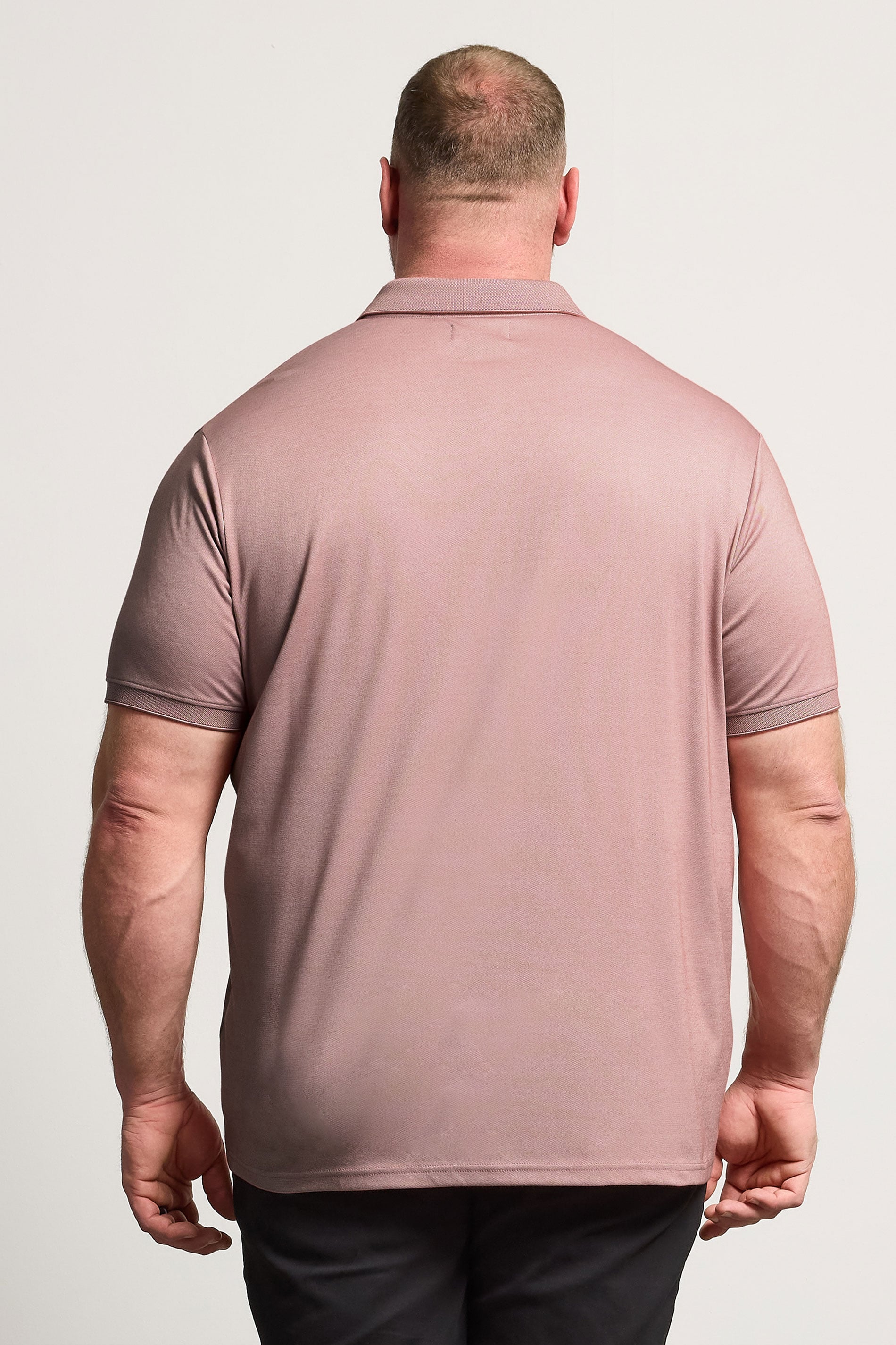 BadRhino Big & Tall Orange Chambray Polo Shirt | BadRhino 2