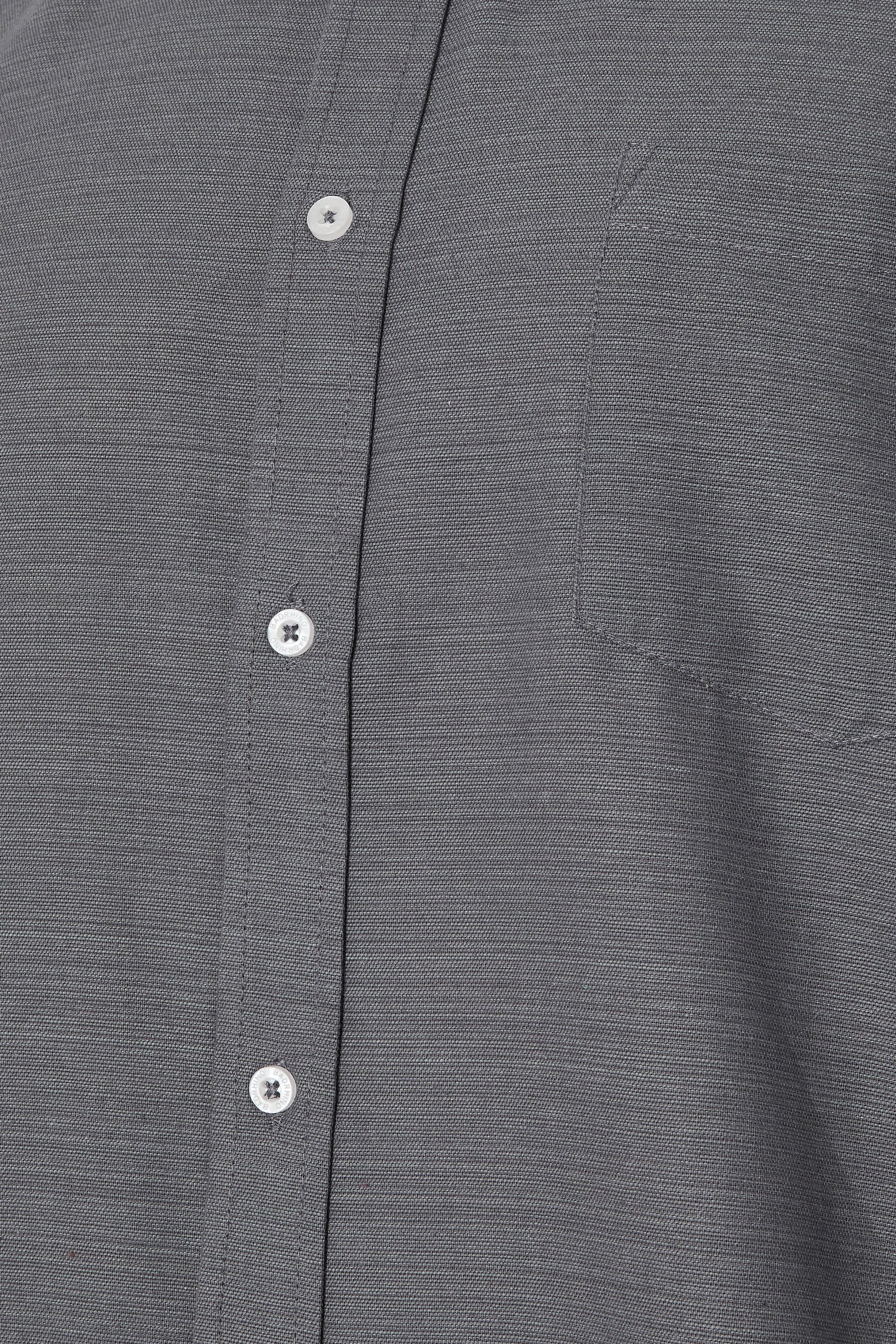 BadRhino Big & Tall Grey Long Sleeve Slub Shirt | BadRhino 8