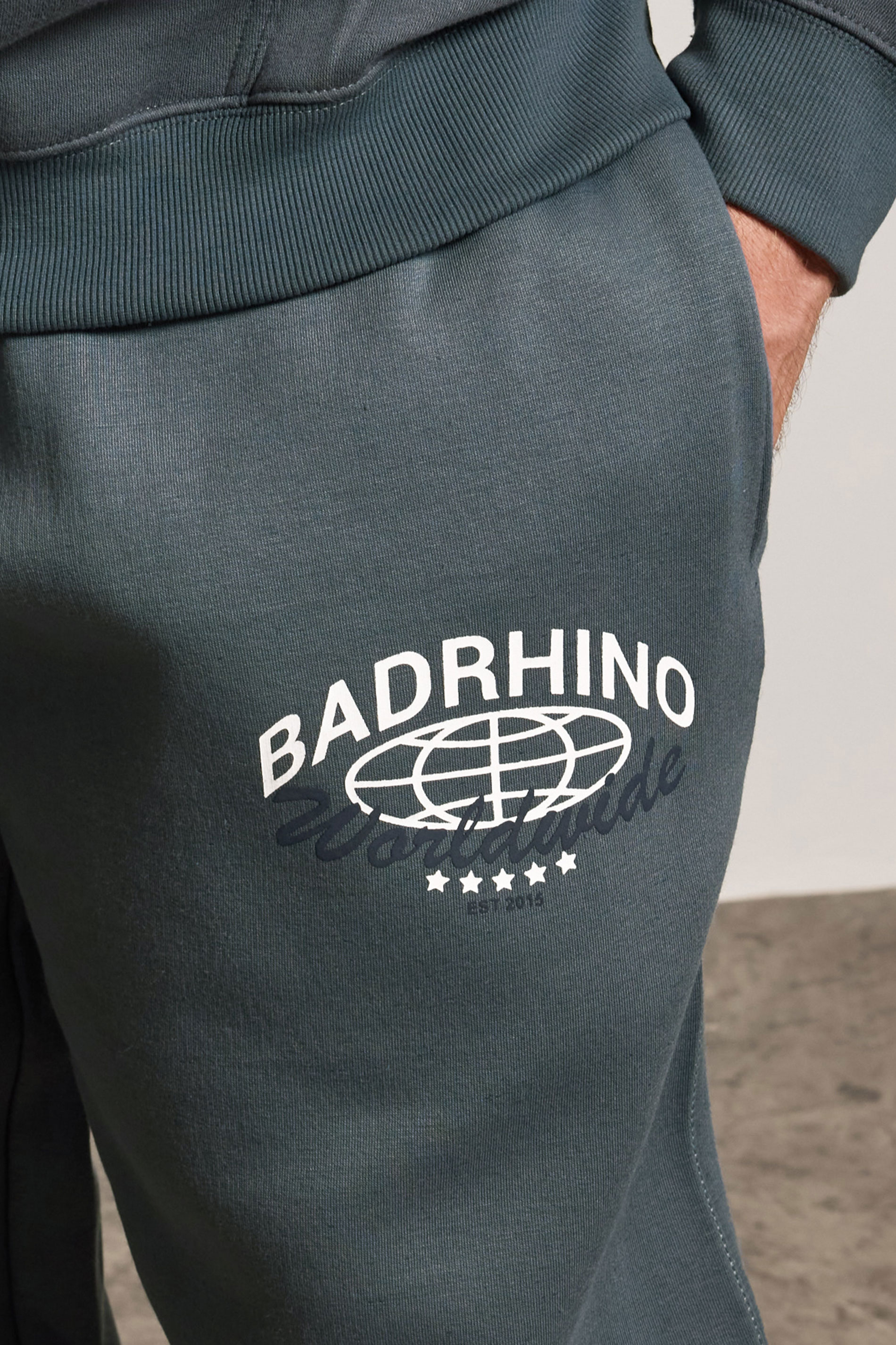 BadRhino Big & Tall Storm Blue Worldwide Joggers | BadRhino 4