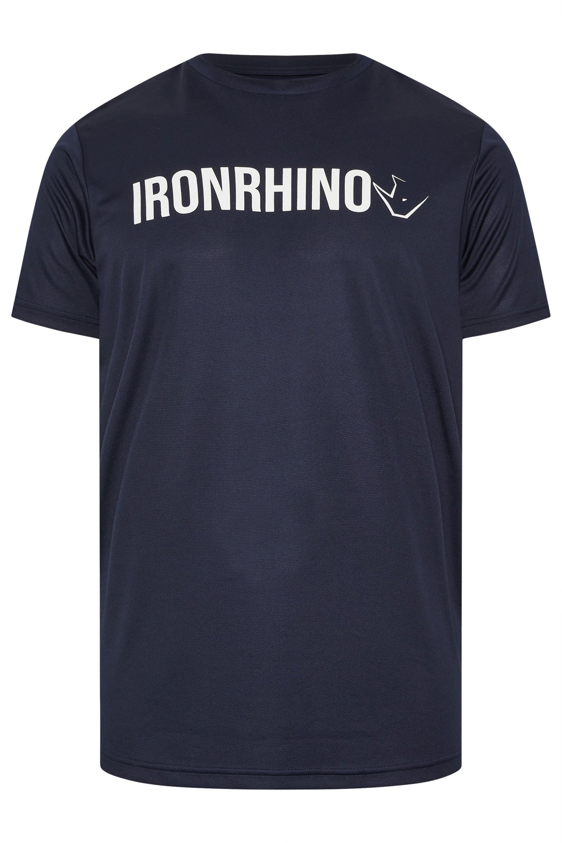 IronRhino Big & Tall Navy Blue Branded Performance T-Shirt | BadRhino 1