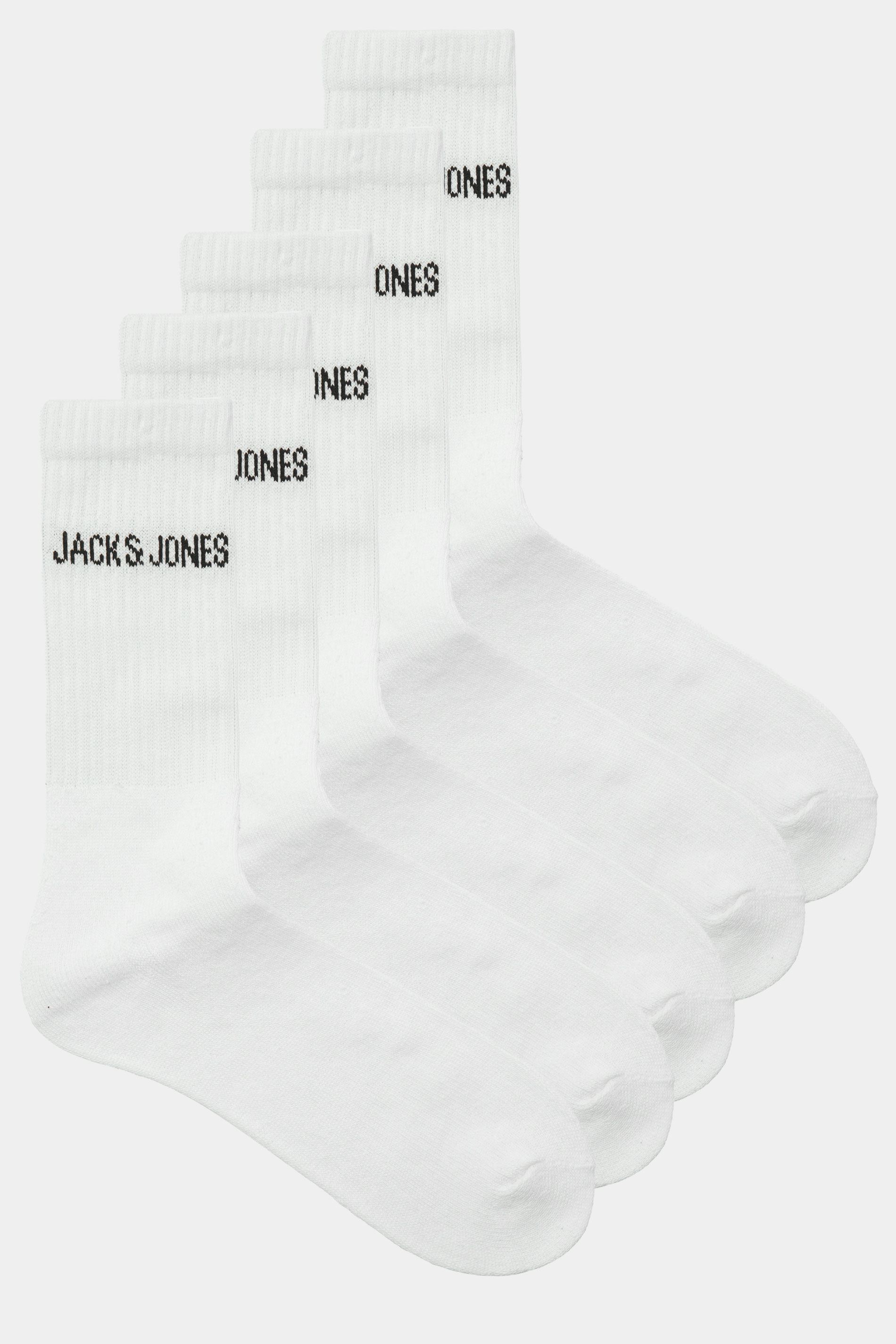 JACK & JONES 5 Pack White Socks | BadRhino 3