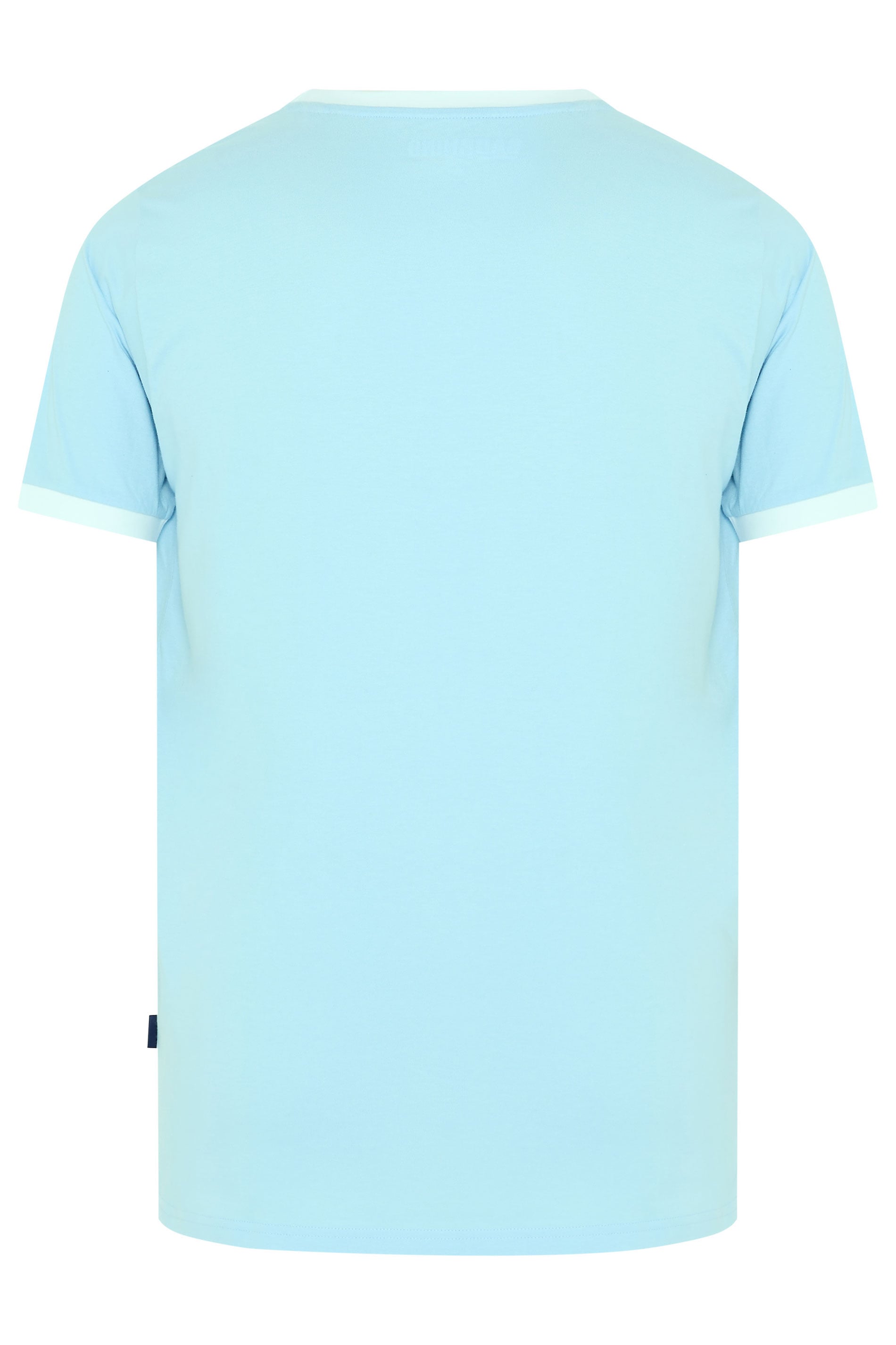 BadRhino Big & Tall Light Blue Ringer T-Shirt | BadRhino 6