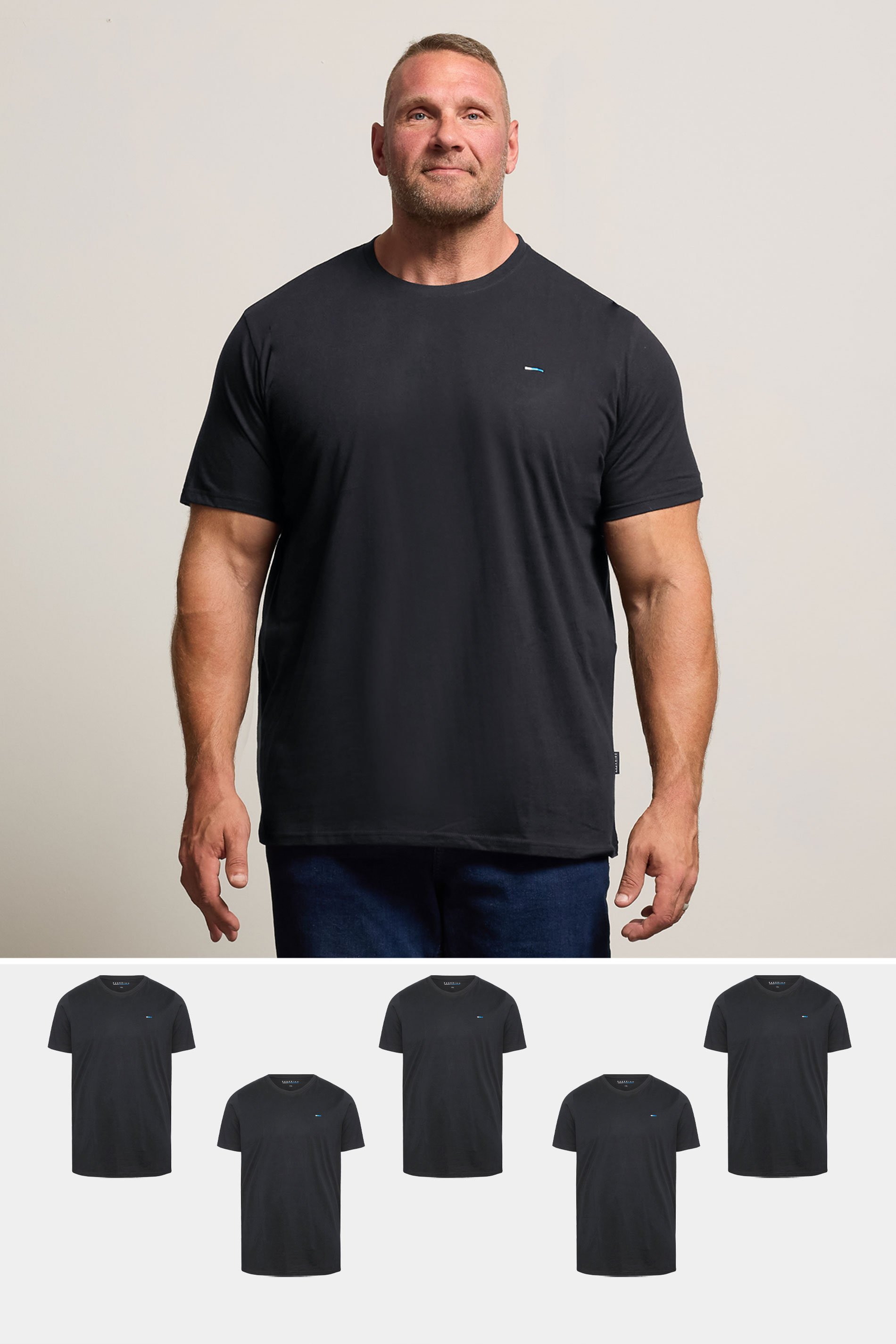 BadRhino 5 PACK Black Core T-Shirts | BadRhino 1