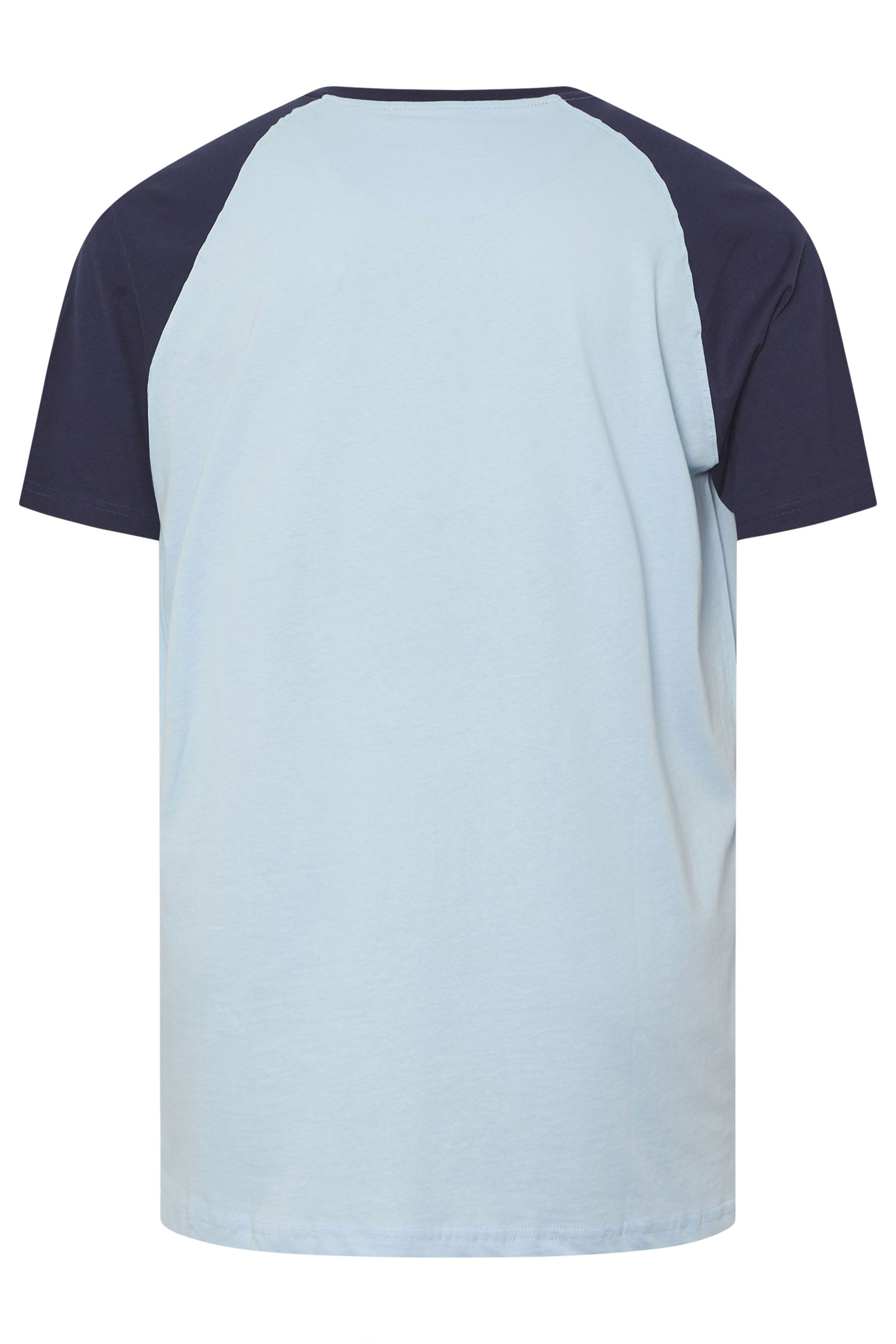KAM Big & Tall Blue 'Hawaii Surf' Raglan T-Shirt | BadRhino 4