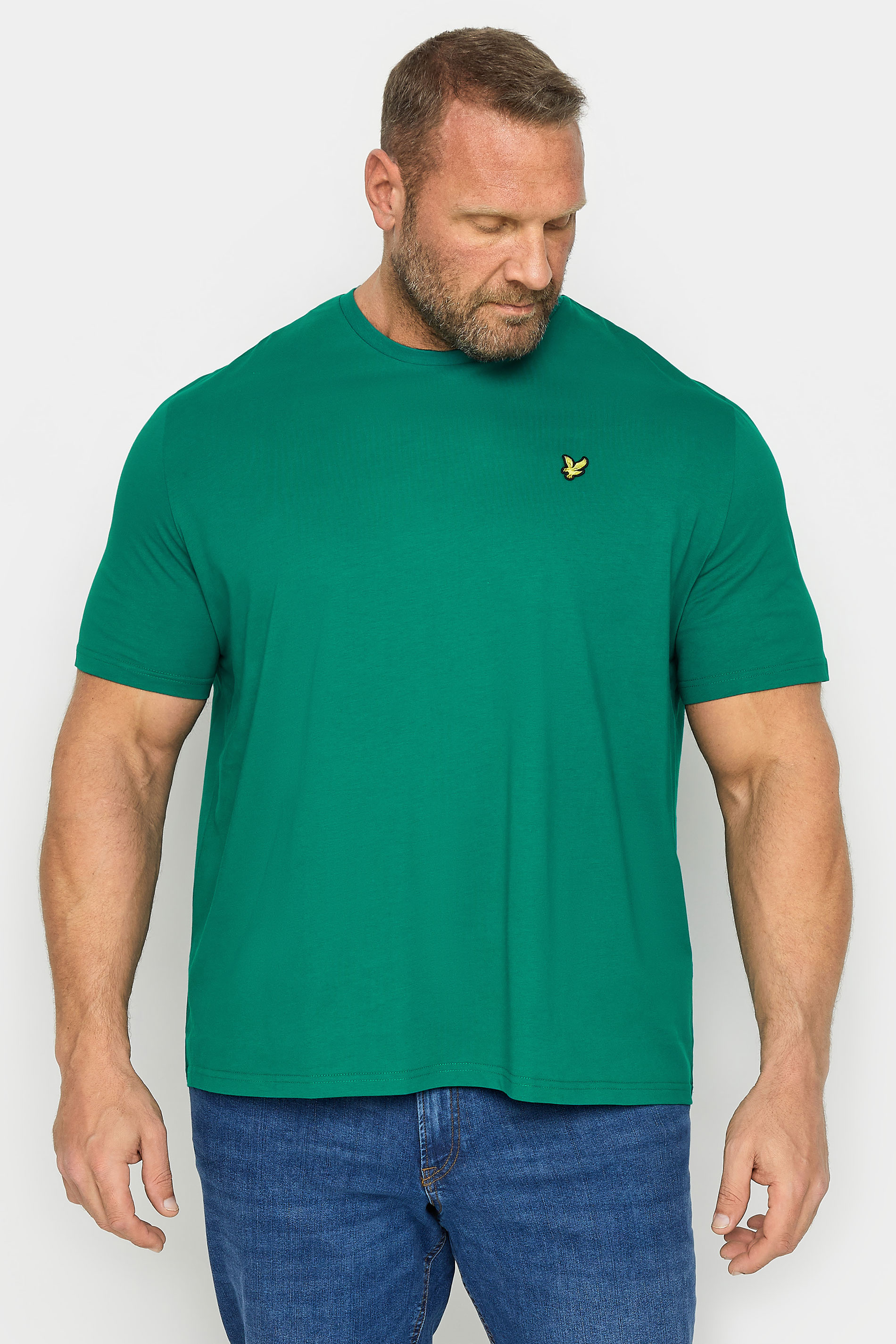 LYLE & SCOTT Big & Tall Green Core T-Shirt | BadRhino 1