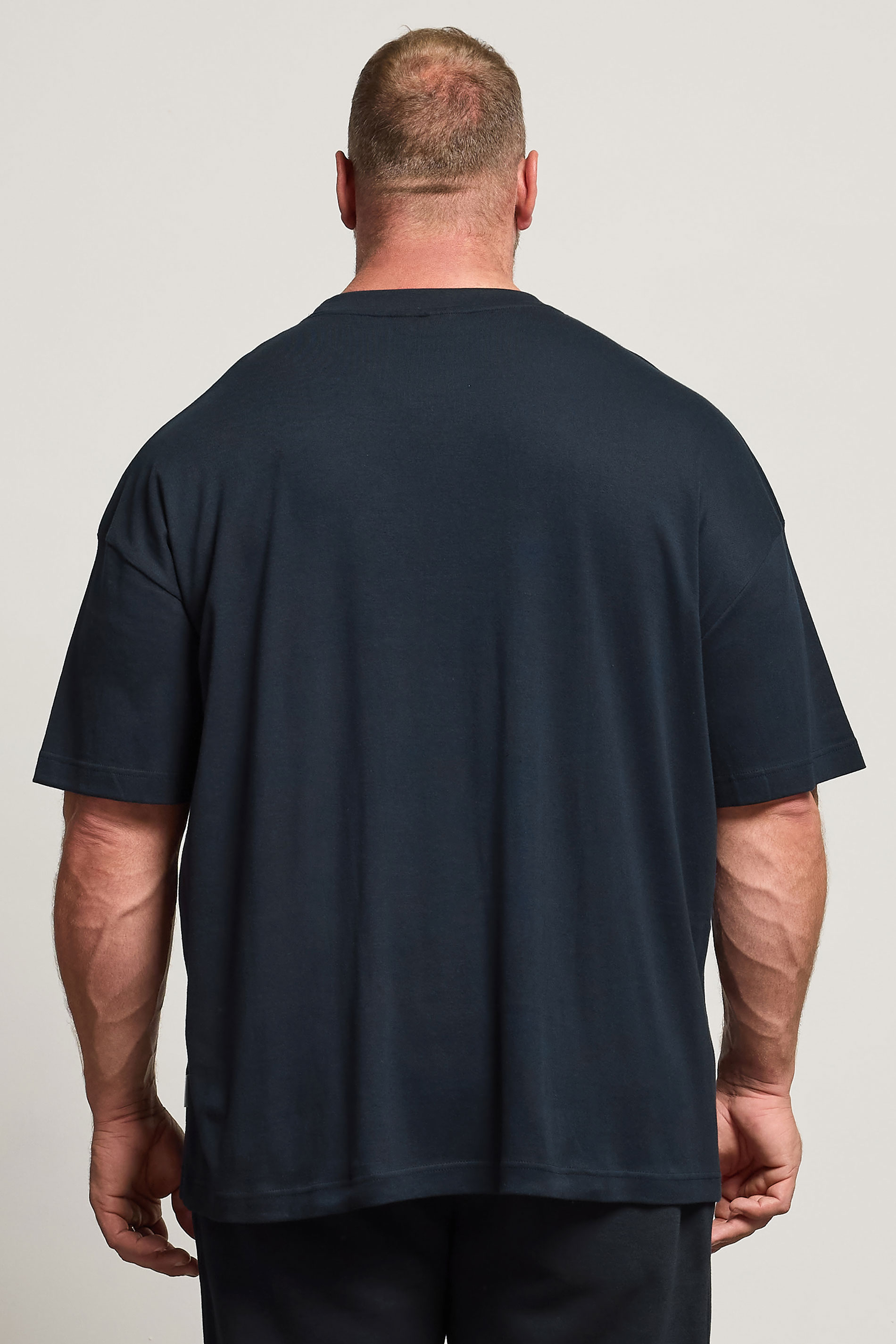 IronRhino Big & Tall Navy Blue 'Rest Day' T-Shirt | BadRhino 3