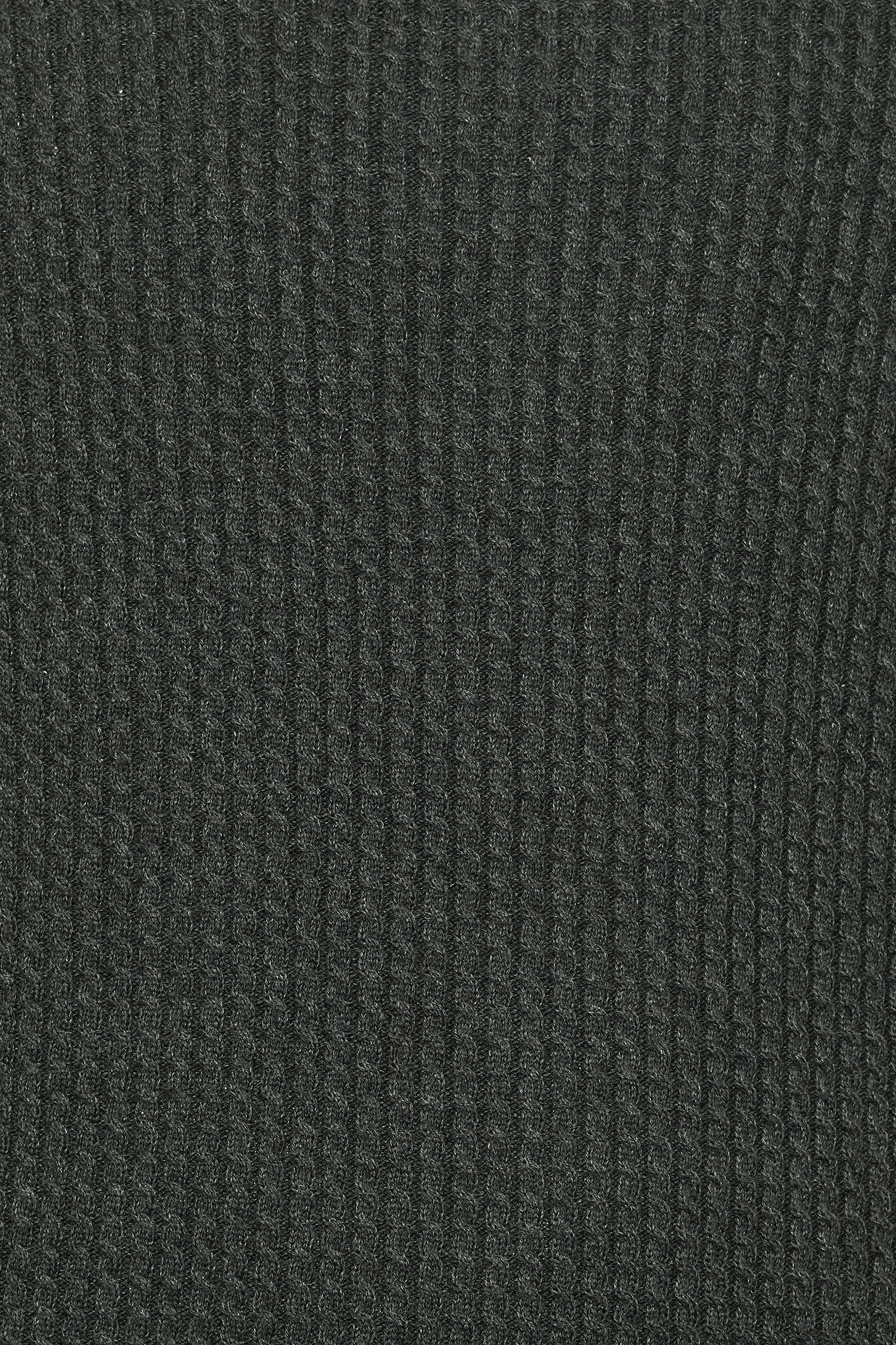 BadRhino Big & Tall Charcoal Grey Cable Knit Mock Shirt Jumper | BadRhino 3