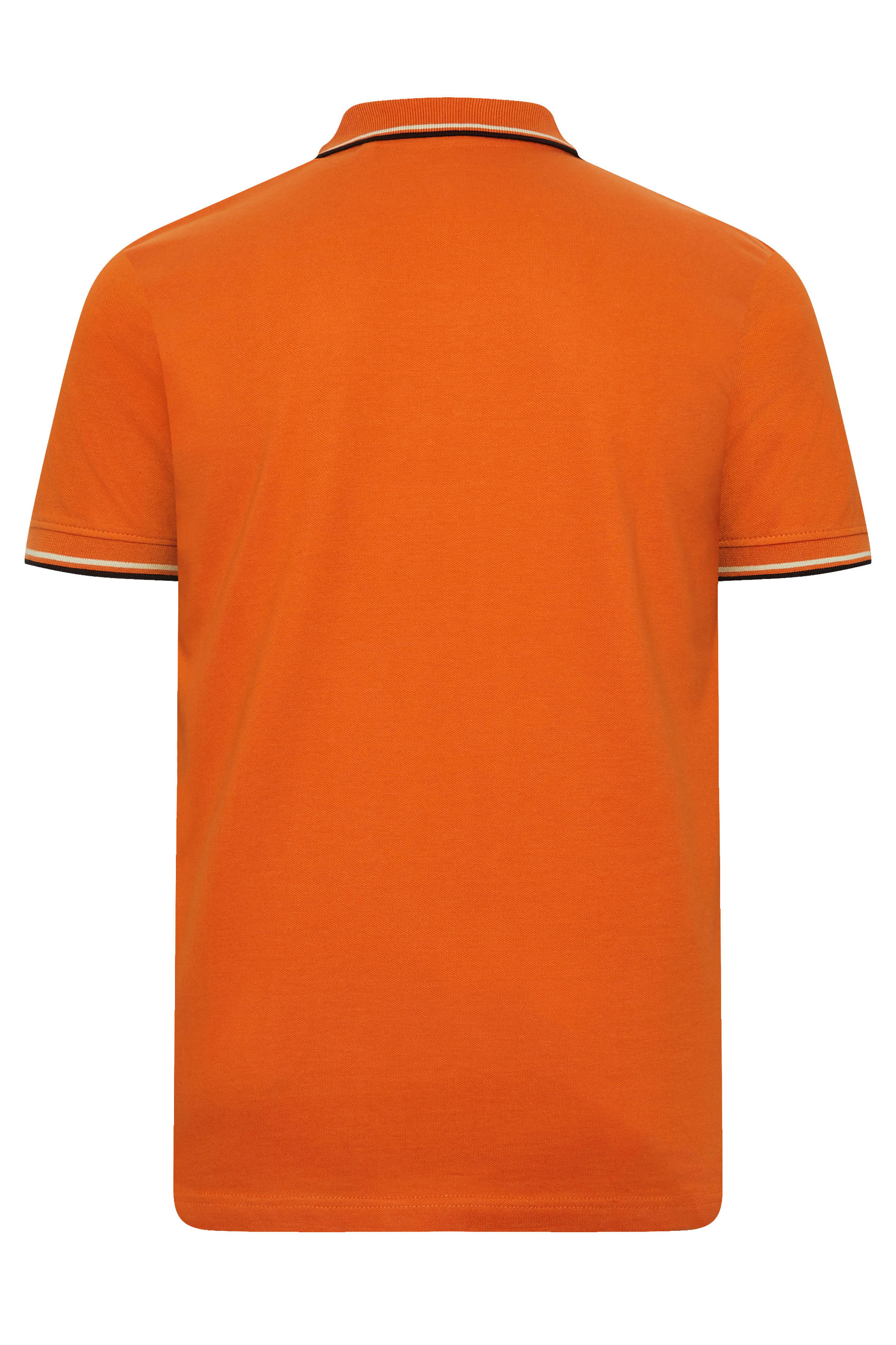BadRhino Big & Tall Orange Tipped Polo Shirt | BadRhino  8