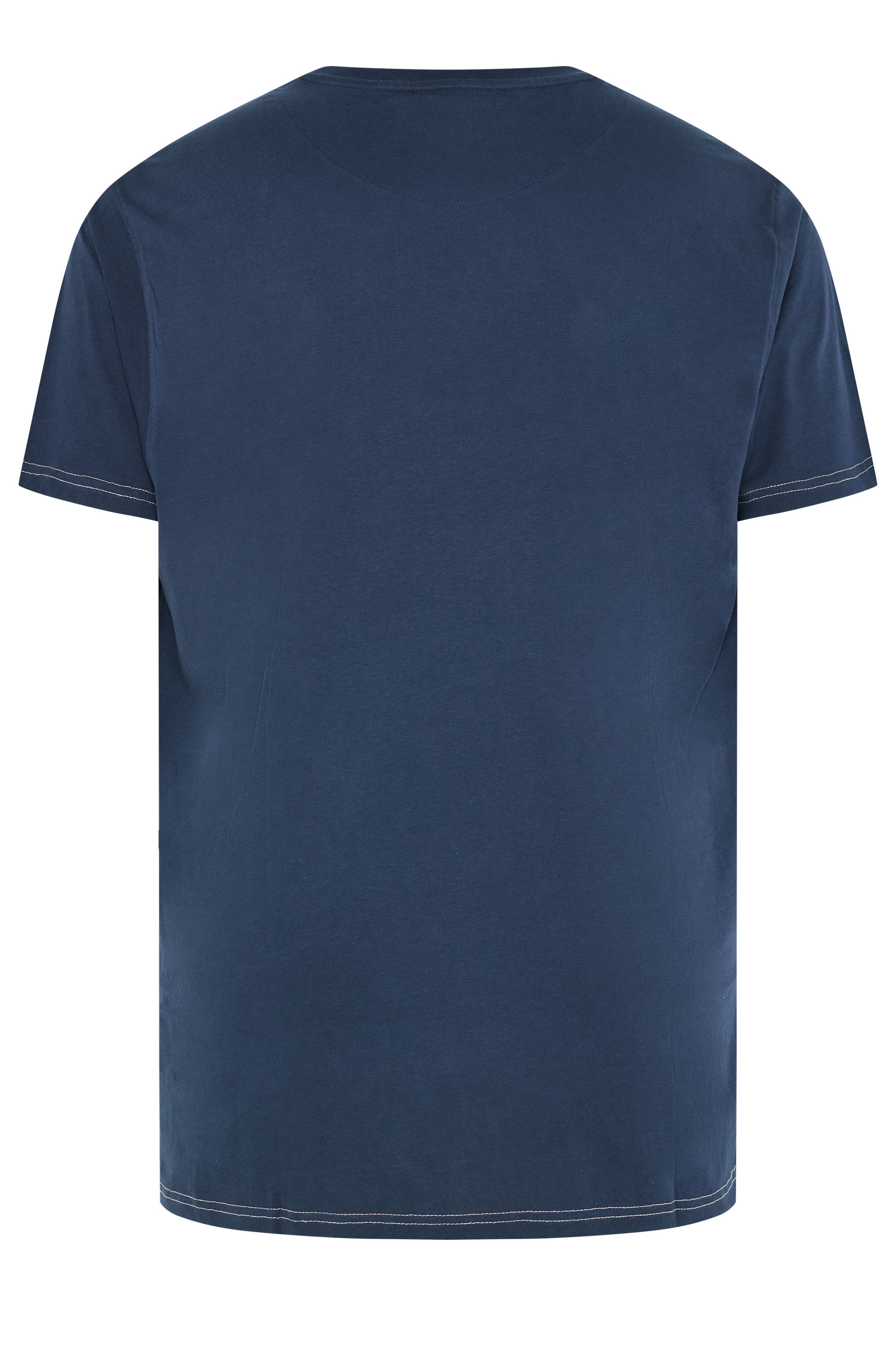 KAM Big & Tall Navy Blue 'Greystone' Graphic Print T-Shirt | BadRhino 2