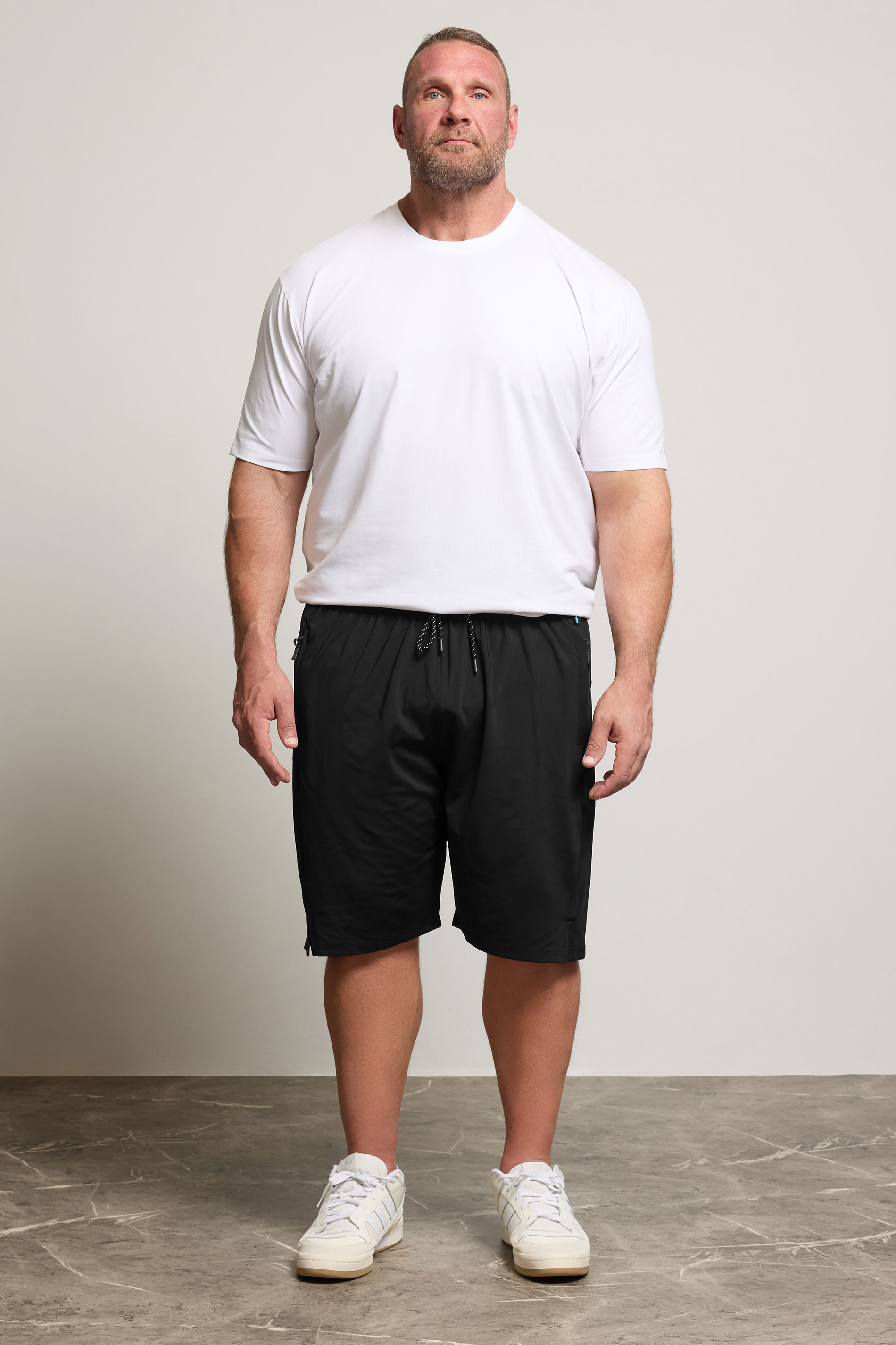 KAM Big & Tall Black Performance Shorts | BadRhino 2