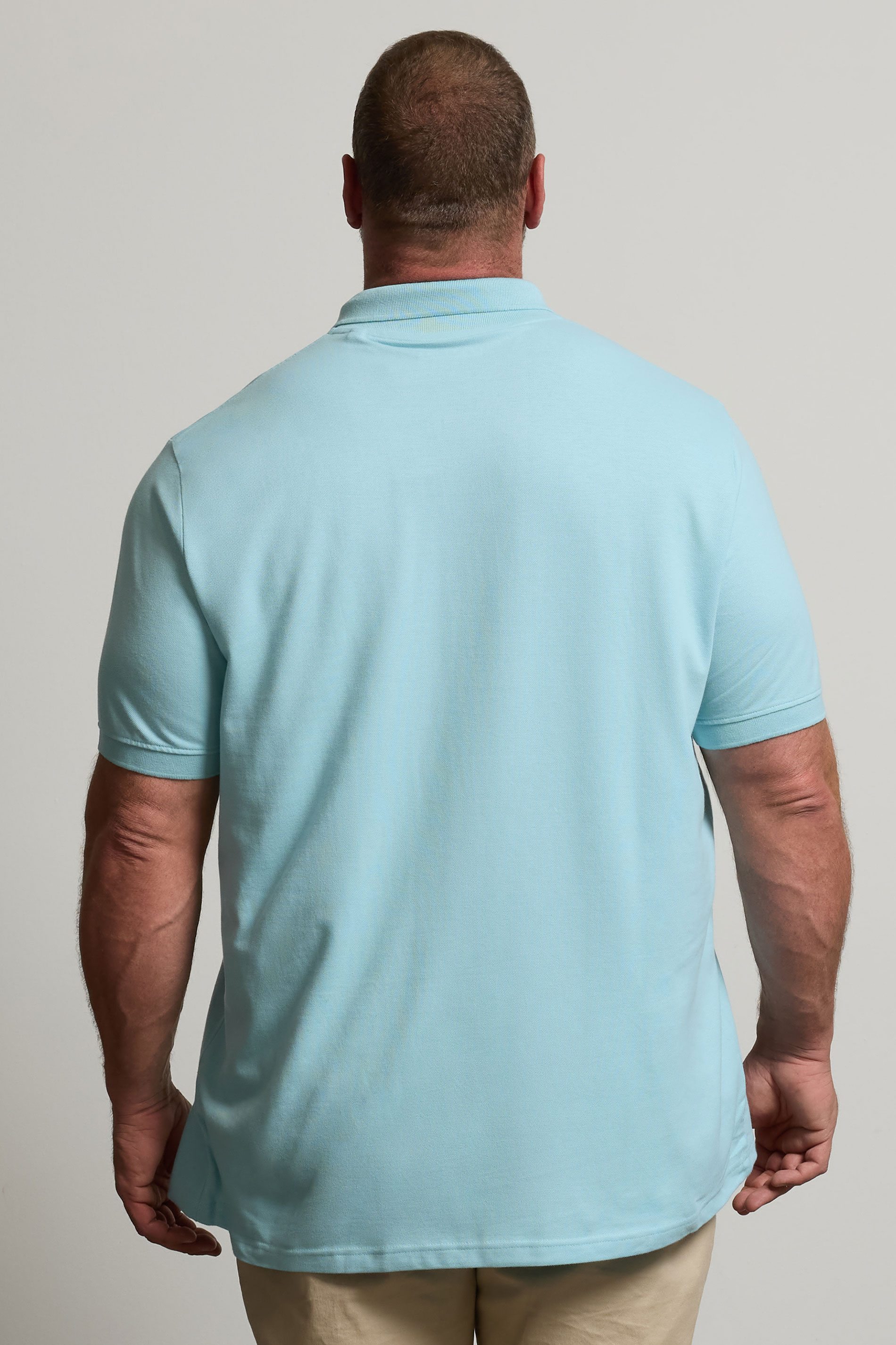 BadRhino Big & Tall Light Blue Polo Shirt | BadRhino 4