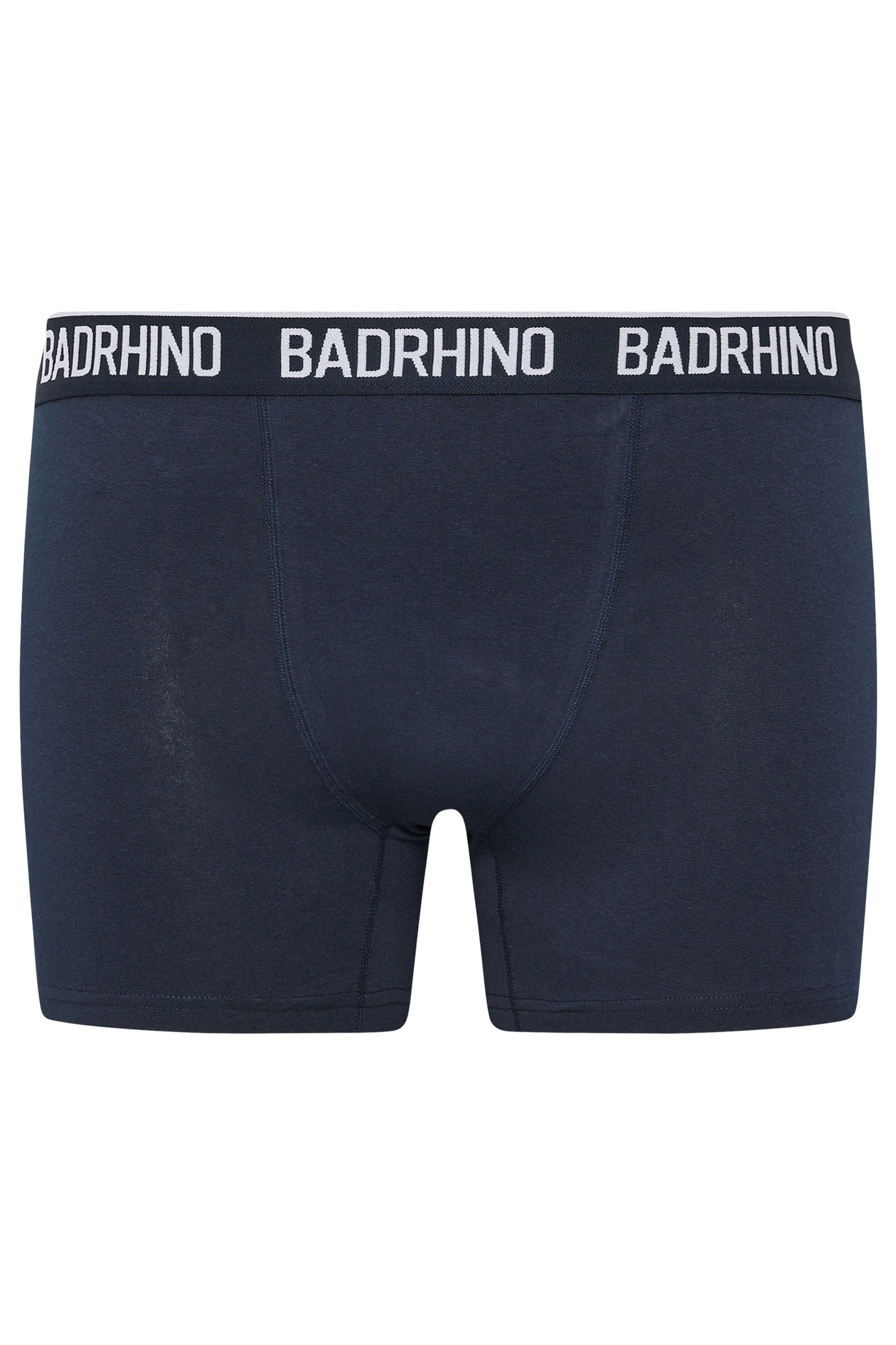 BadRhino 5 PACK Navy Blue/Grey/Green/Burnt Red/Black Boxers | BadRhino 8