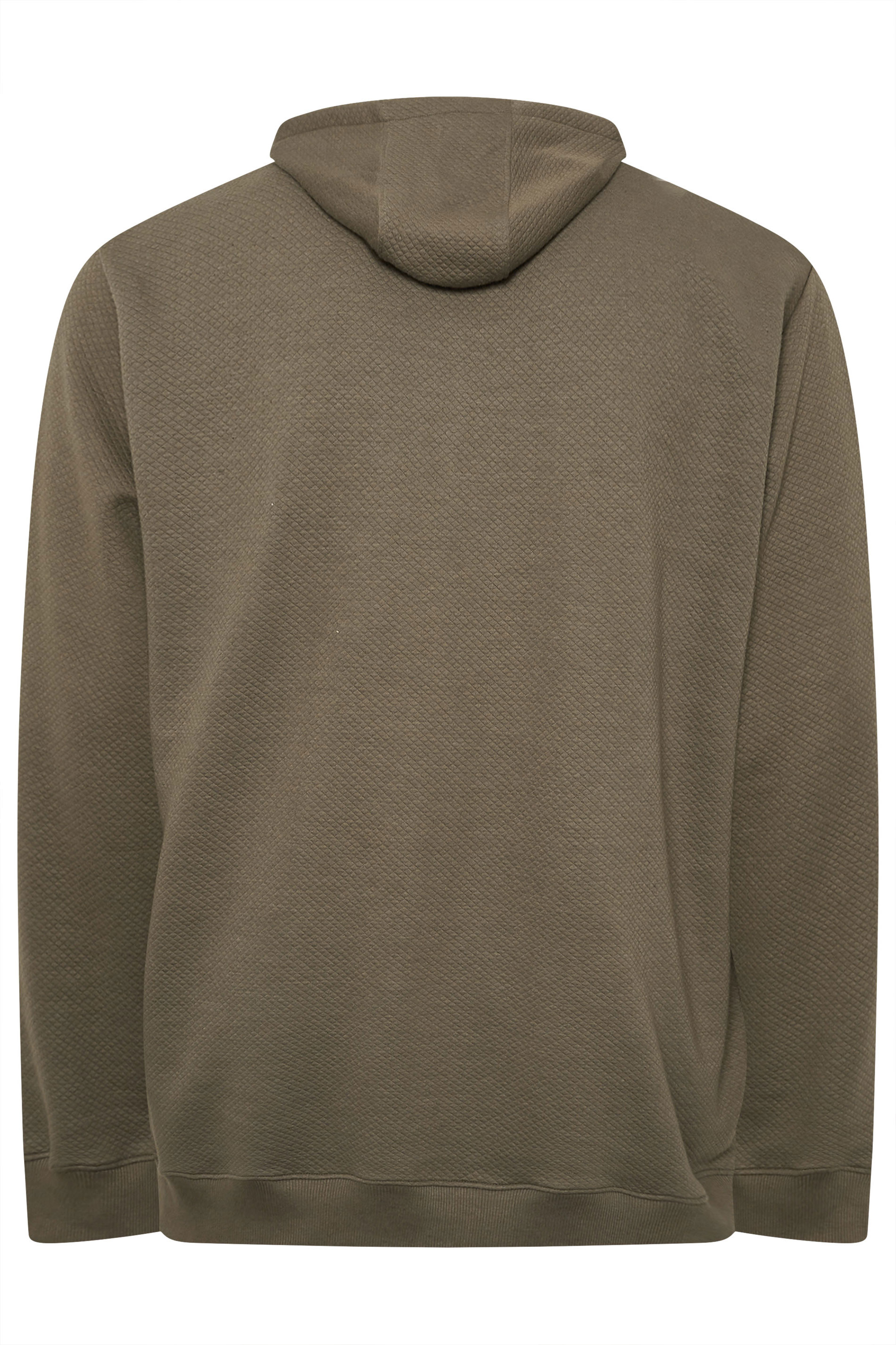 BadRhino Big & Tall Brown Diamond Quilted Hoodie | BadRhino 6