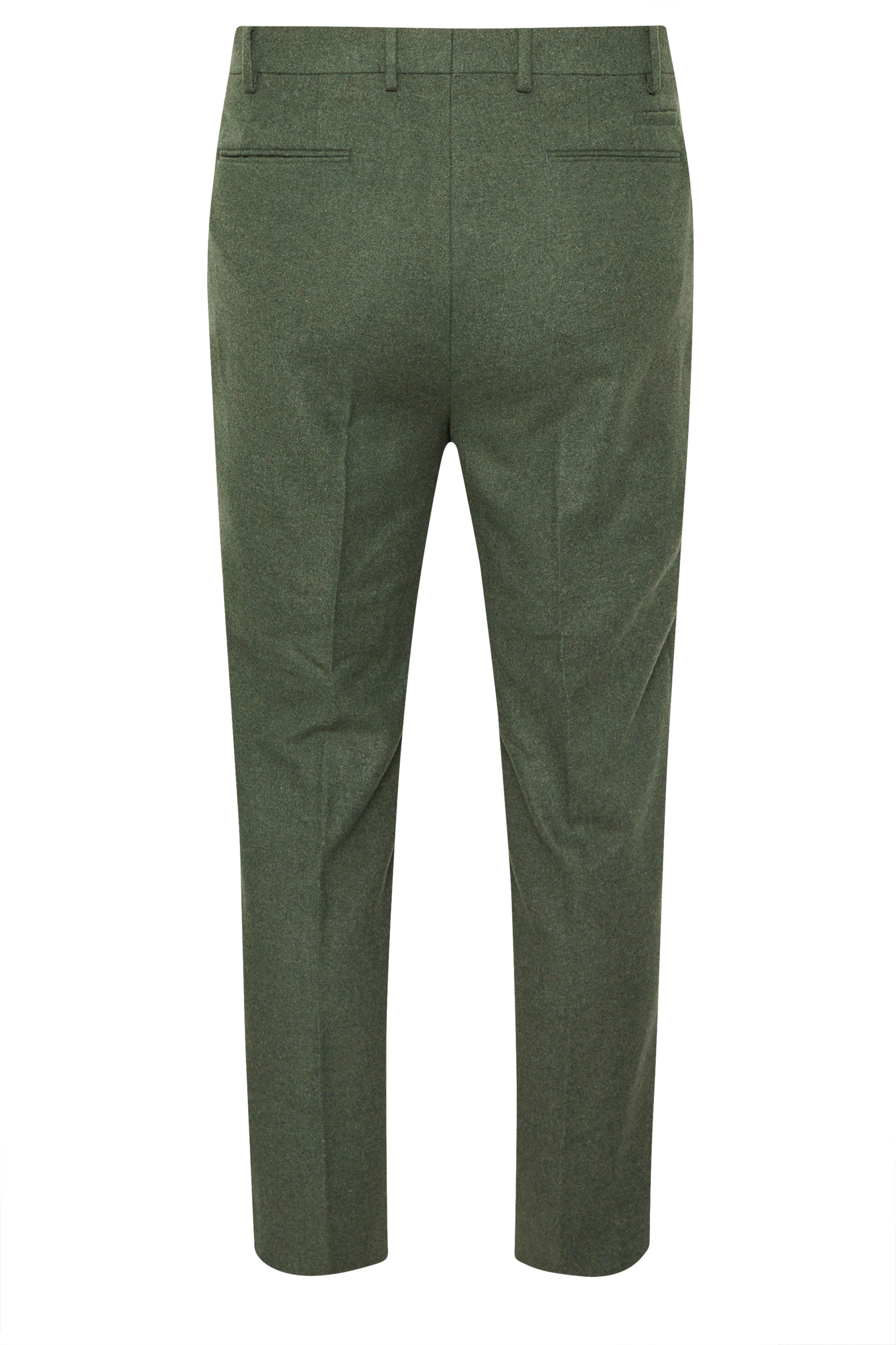 BadRhino Tailoring Big & Tall Green Tweed Suit Trouers | BadRhino 7