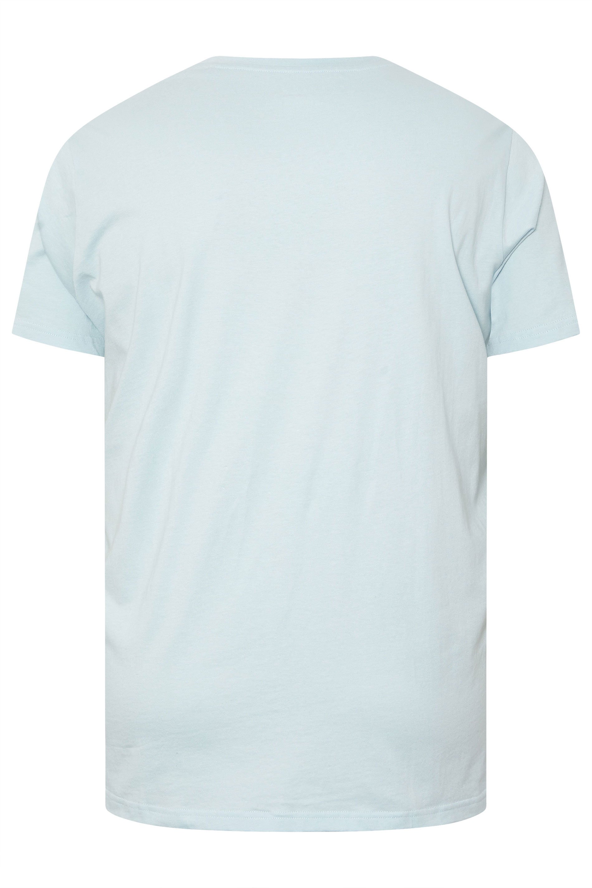 BadRhino Big & Tall Light Blue 'California Beach' Campervan T-Shirt | BadRhino 8