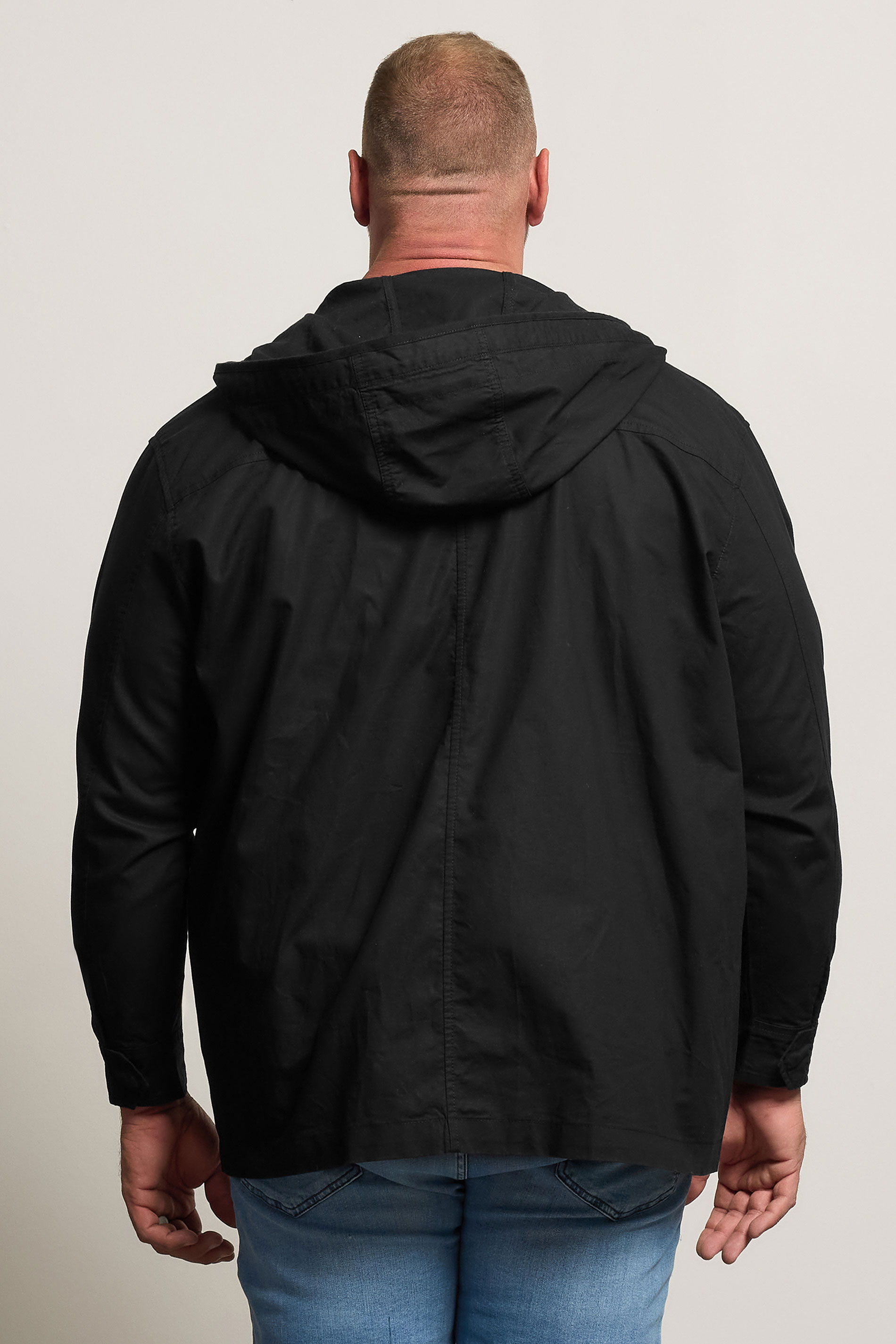 BadRhino Big & Tall Black Canvas Hooded Jacket | BadRhino 5