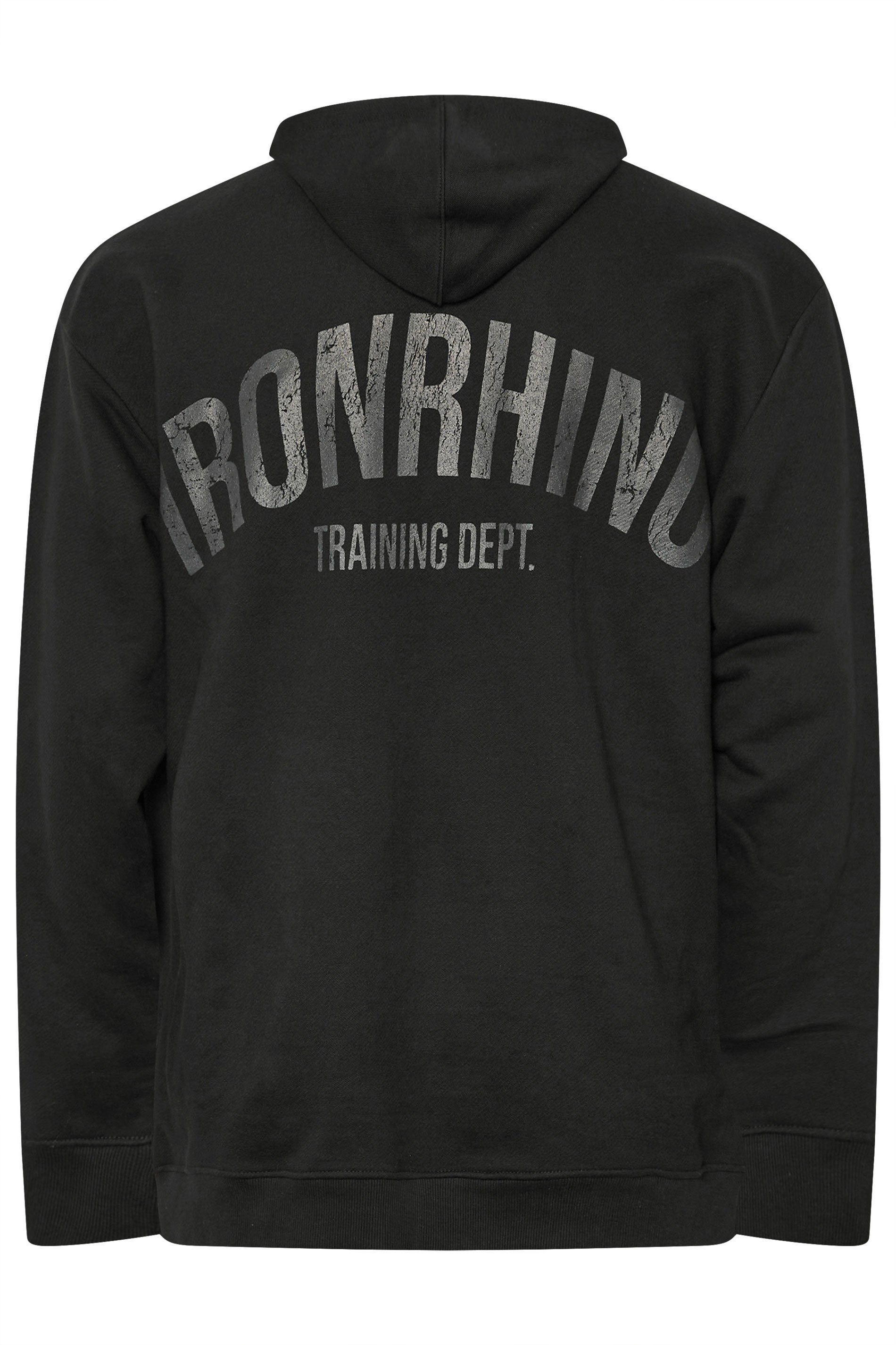 IronRhino Big & Tall Black 'Training Dept' Hoodie | BadRhino 9