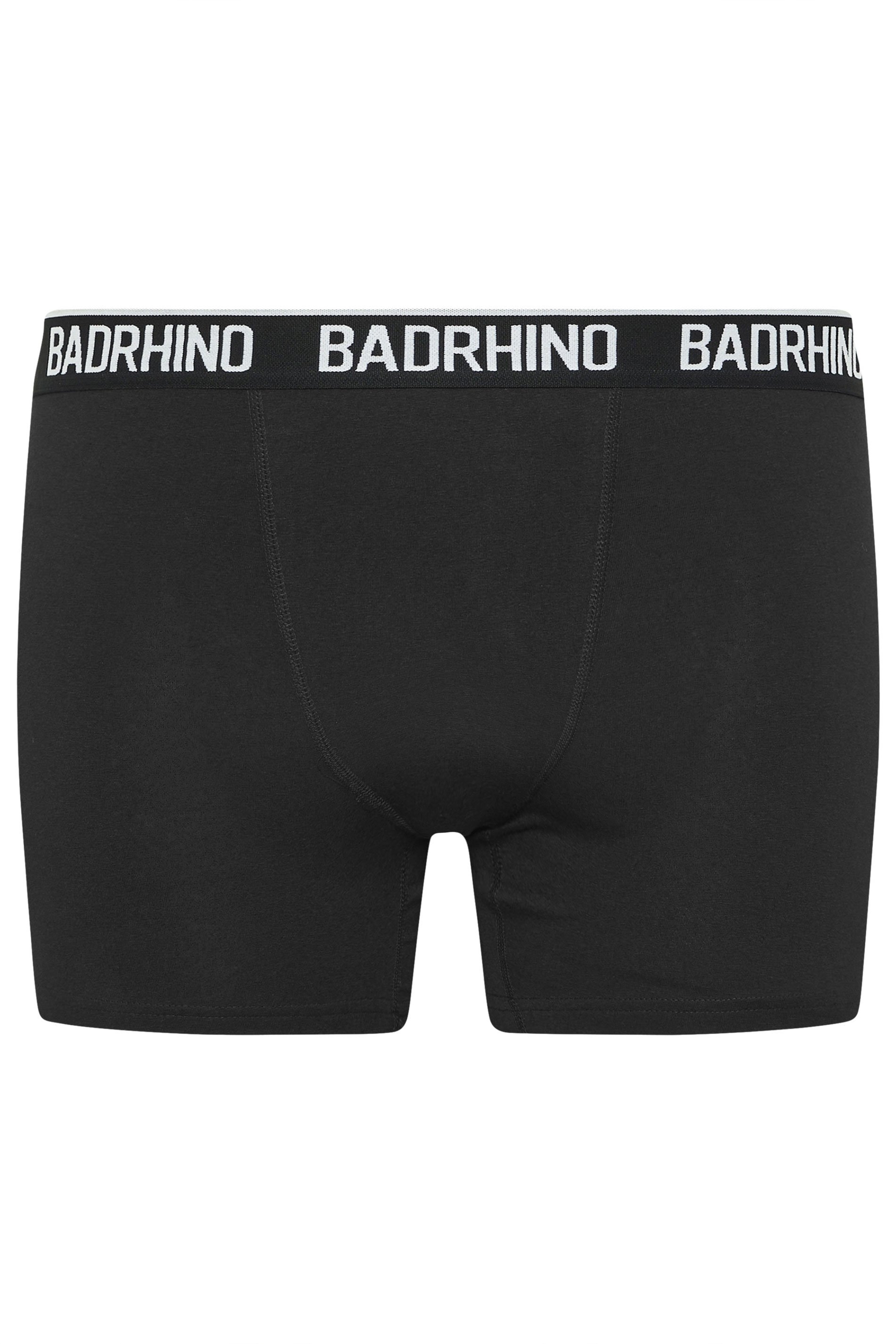 BadRhino Big & Tall 5 PACK Black Waistband Boxers | BadRhino 7